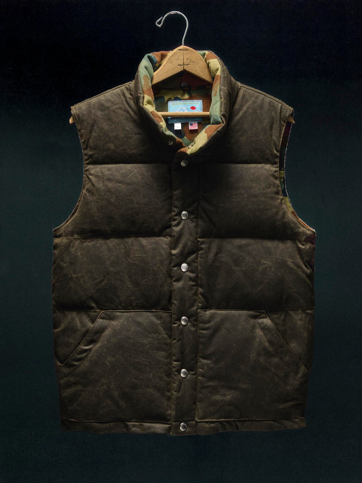 i+w x cdw waxed canvas vest