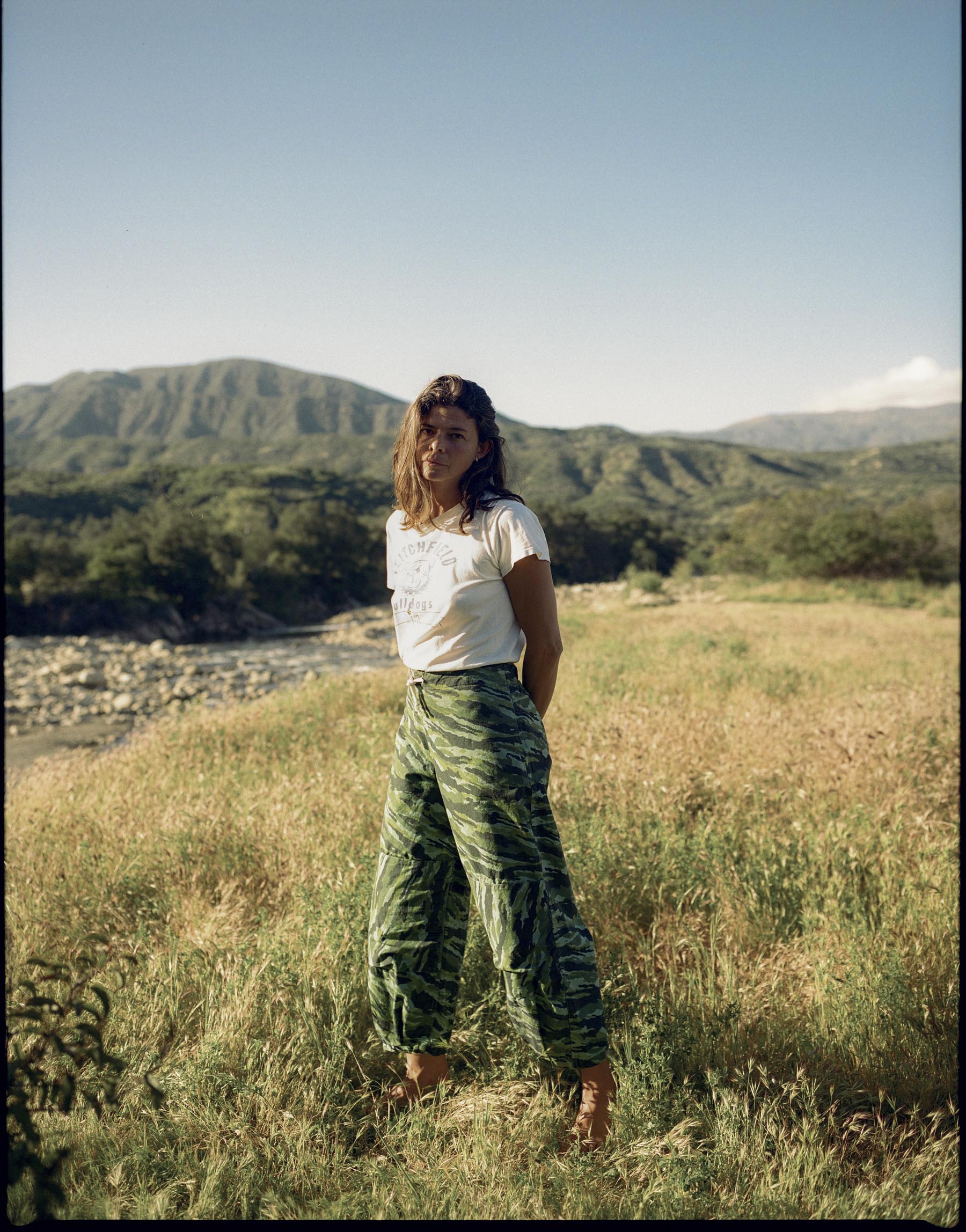 flight pant in brushstroke camo – imogene + willie