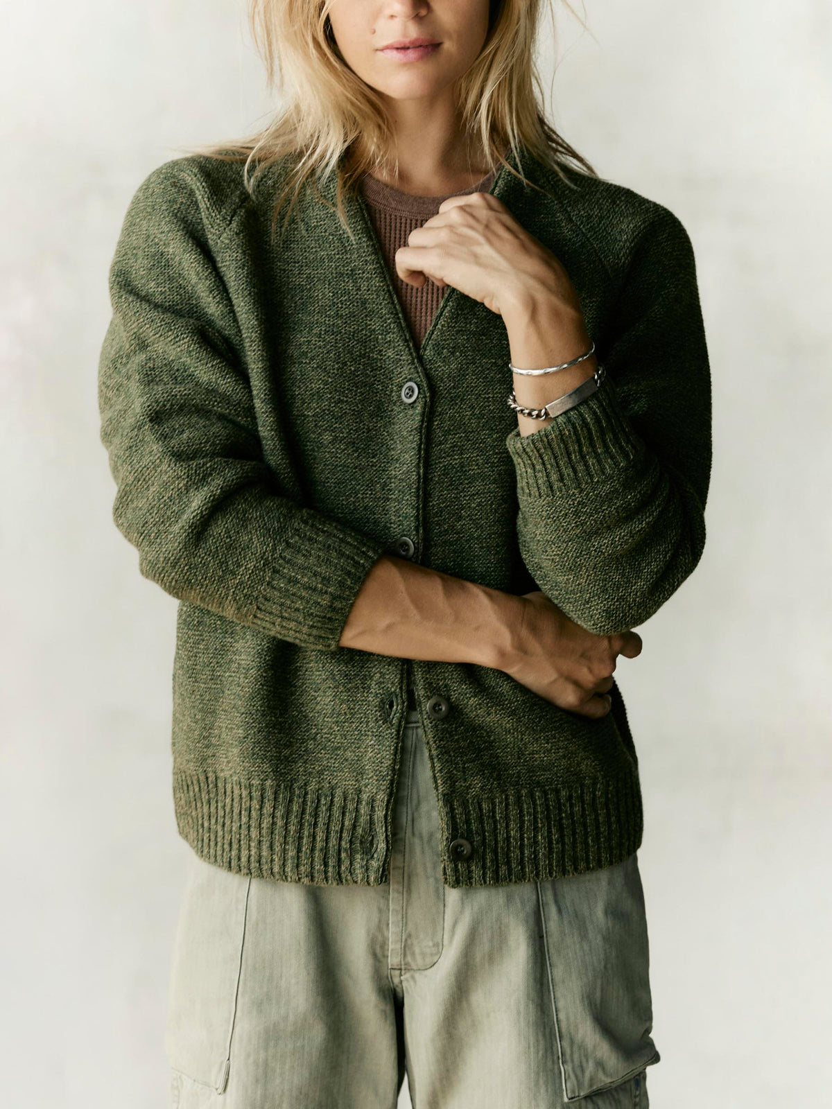 evie cardigan in sage