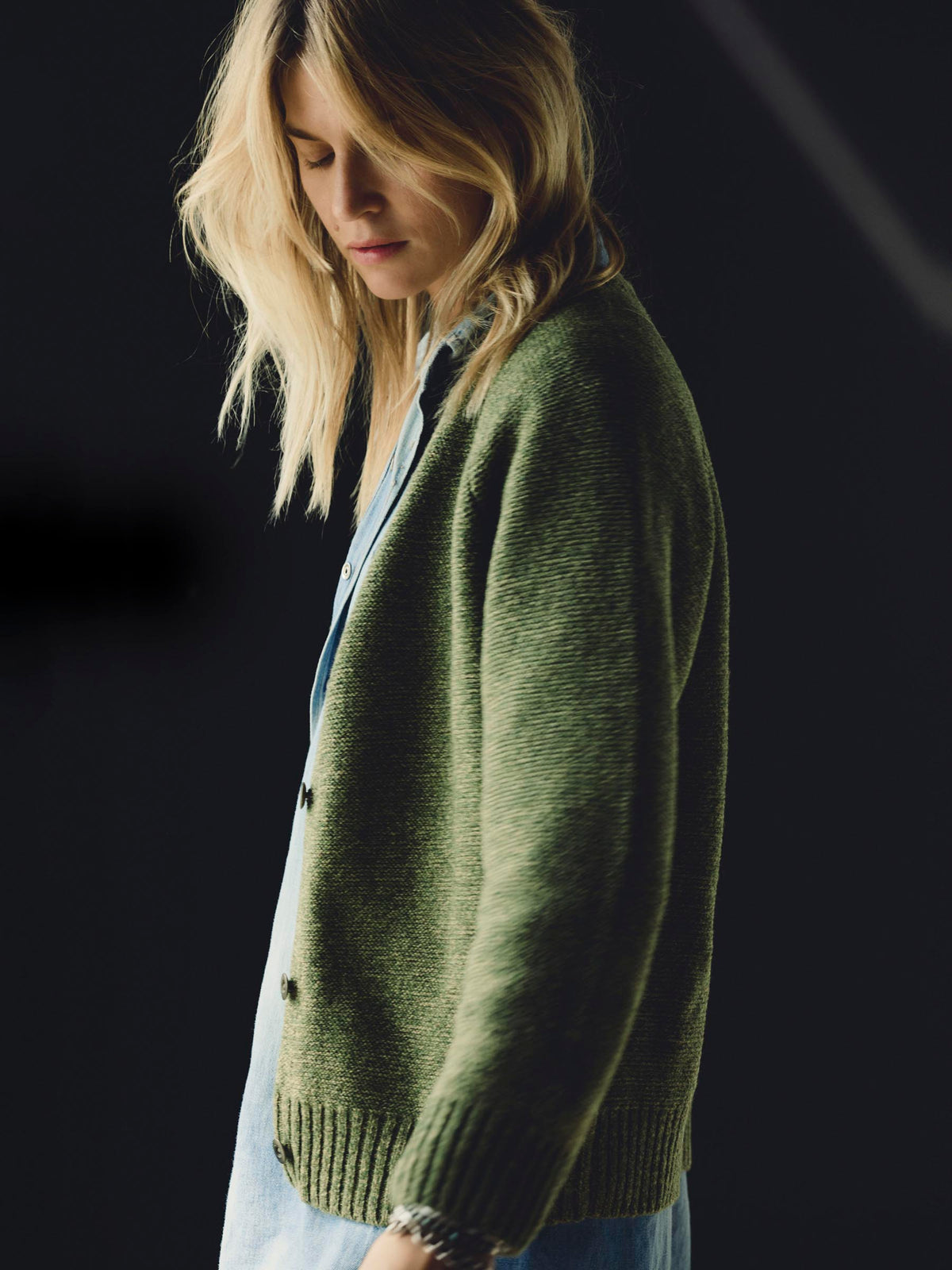 evie cardigan in sage