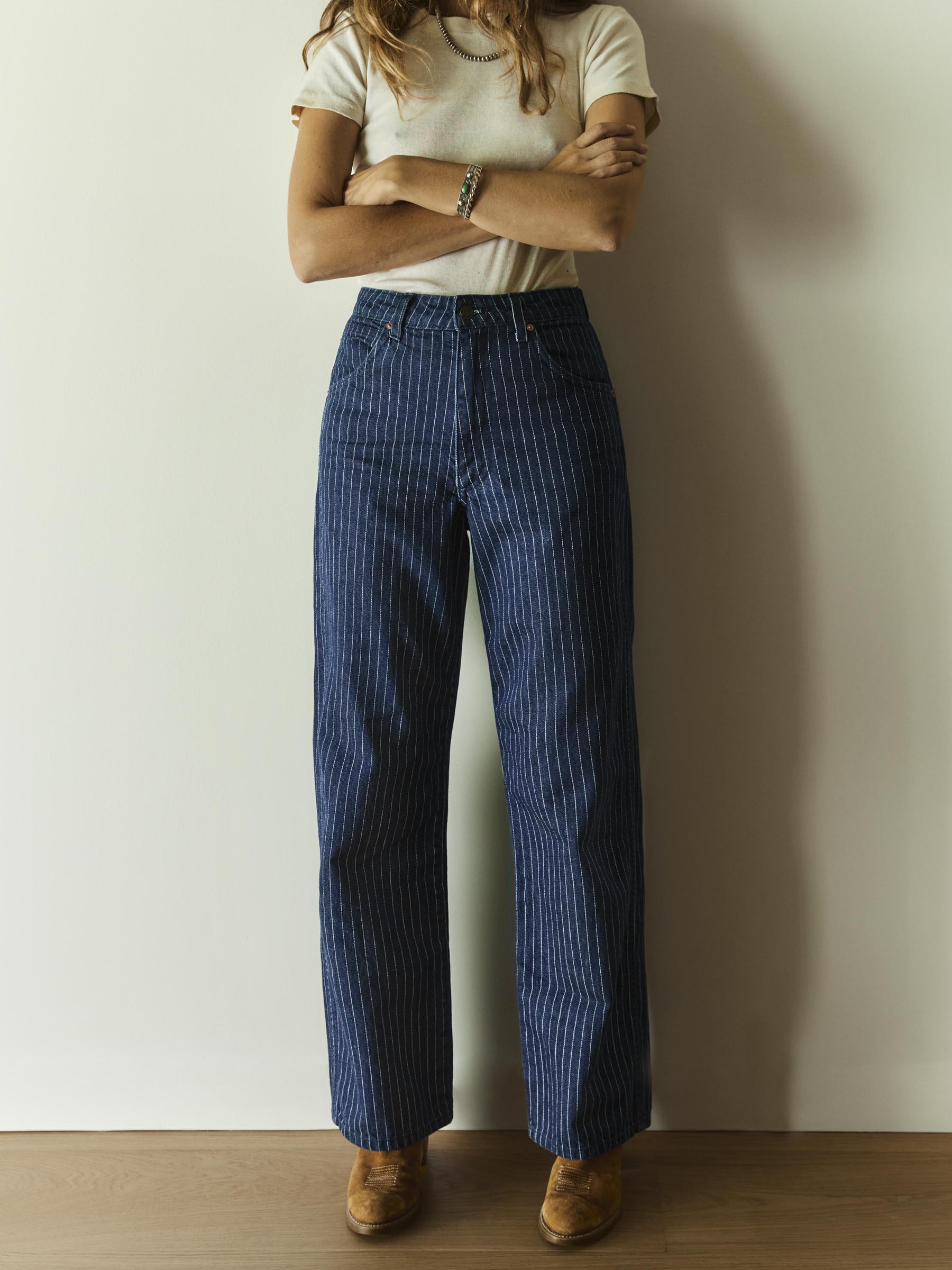 cassidy striped indigo – imogene + willie