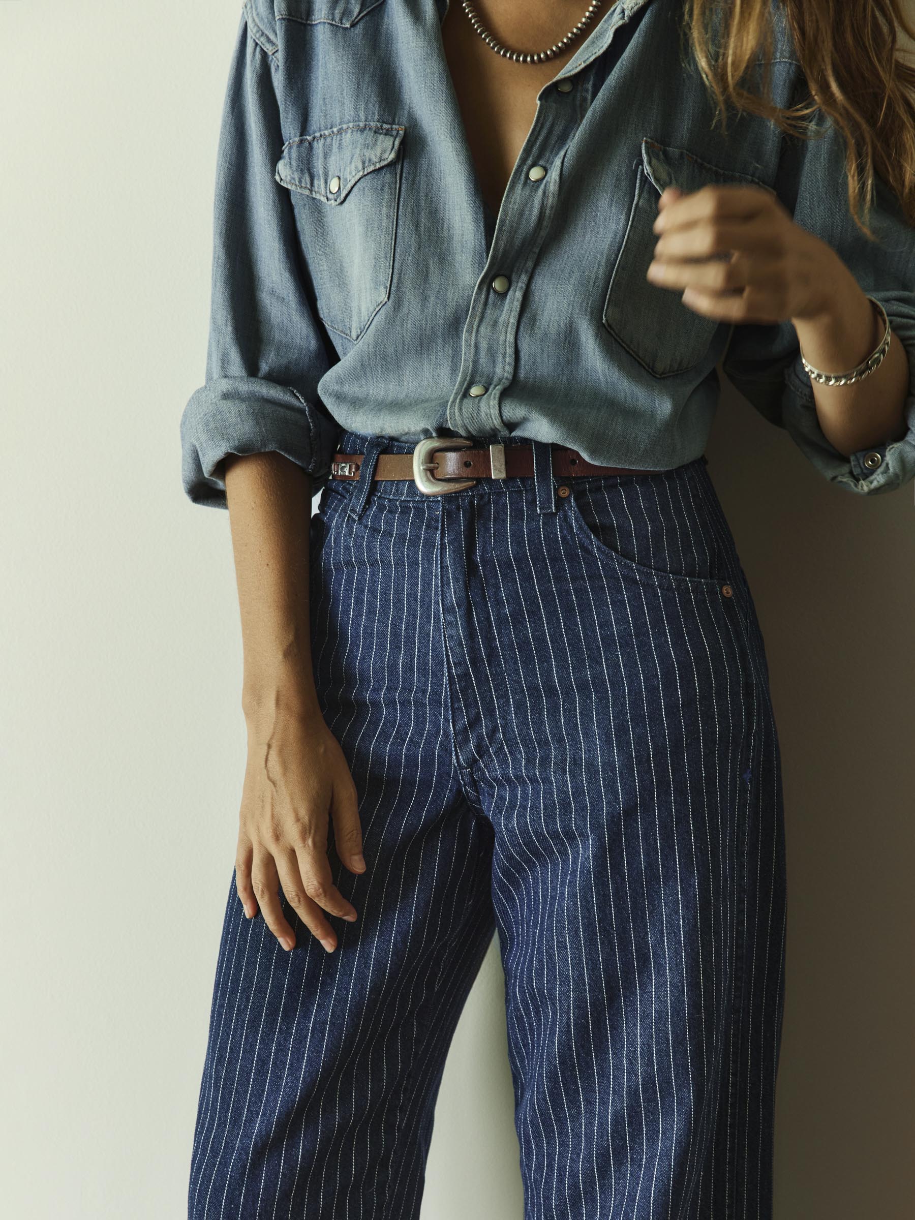 cassidy striped indigo – imogene + willie