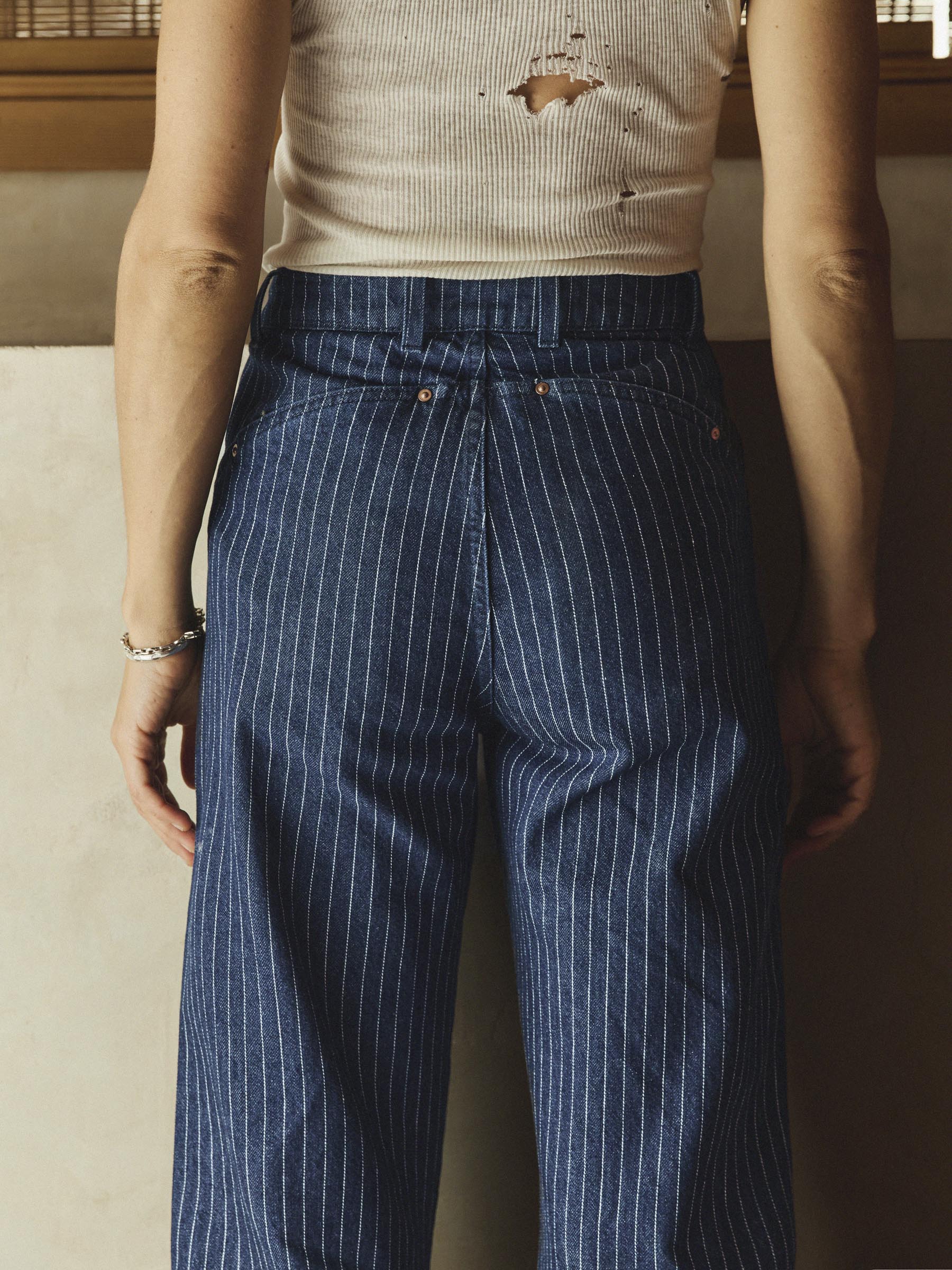 cassidy striped indigo – imogene + willie
