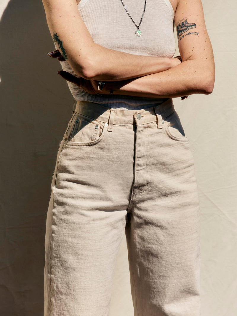 catherine ivory selvage rinse - Model