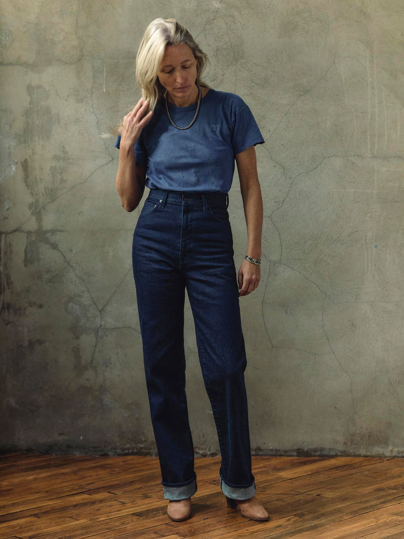 catherine slim indigo selvage rinse