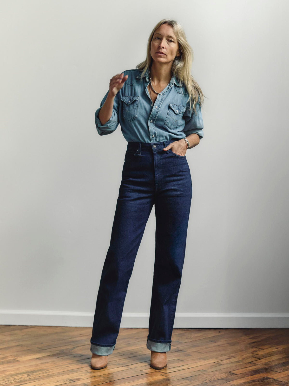 catherine slim indigo selvage rinse