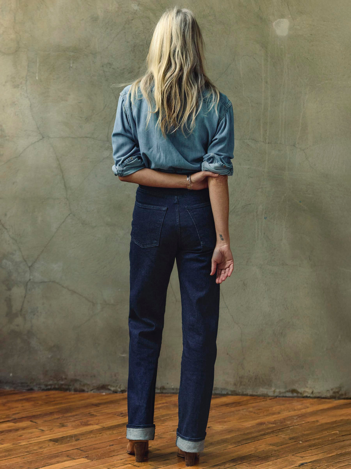 catherine slim indigo selvage rinse