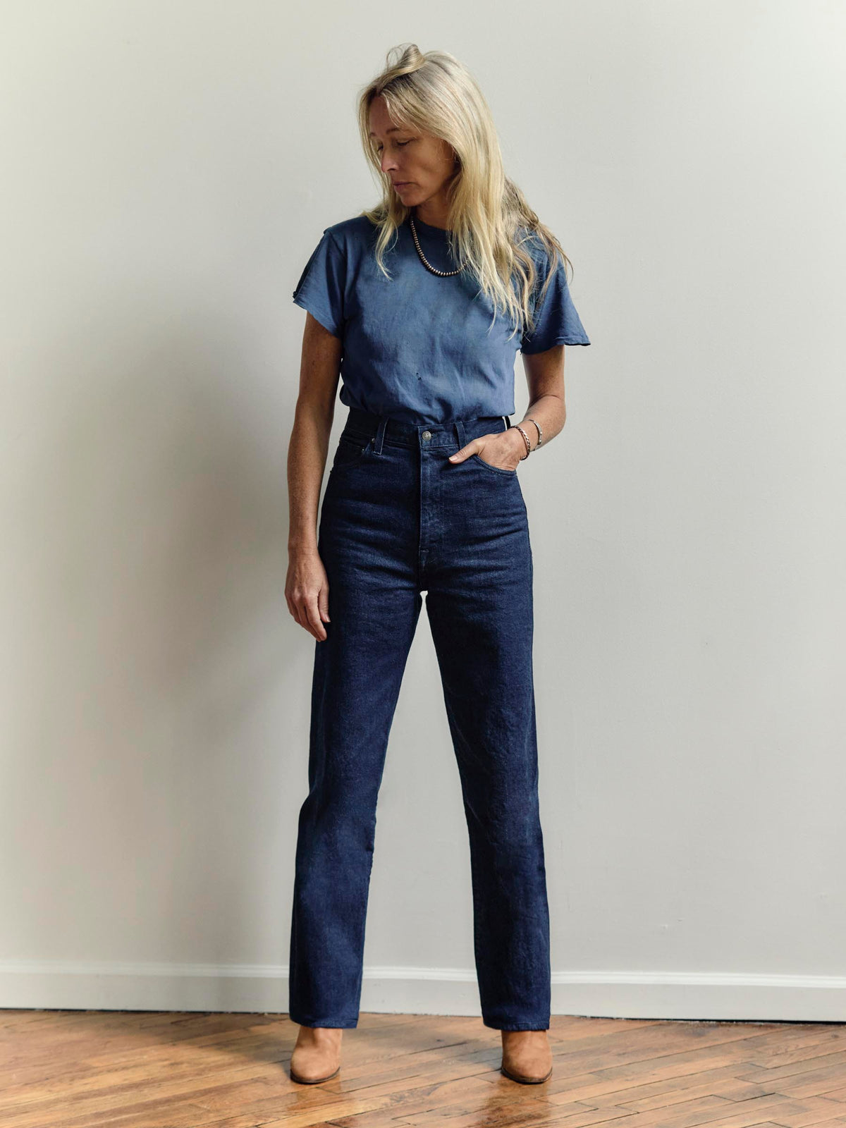 catherine slim indigo selvage rinse