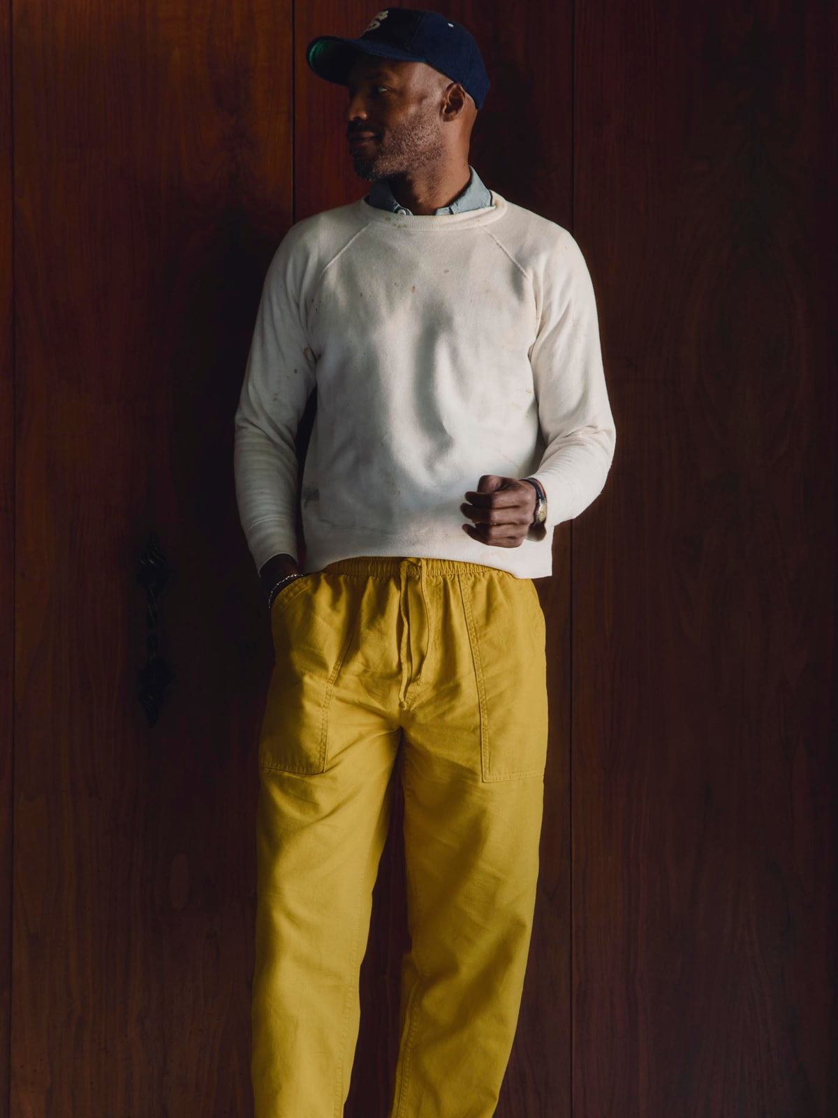the ventura chore pant in chartreuse
