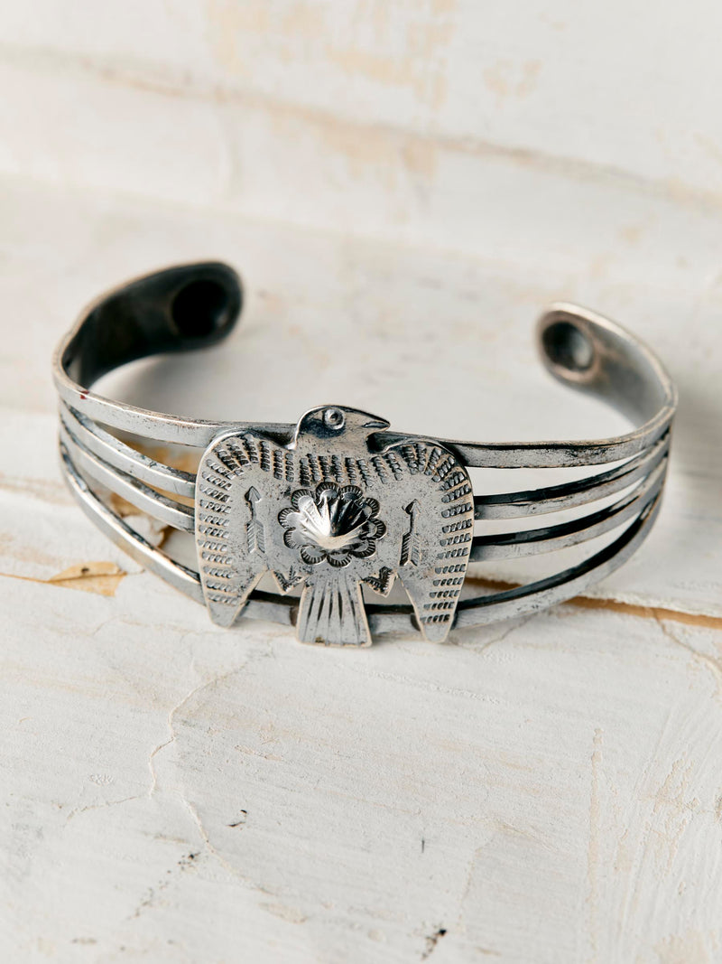 vintage trading post era thunderbird cuff