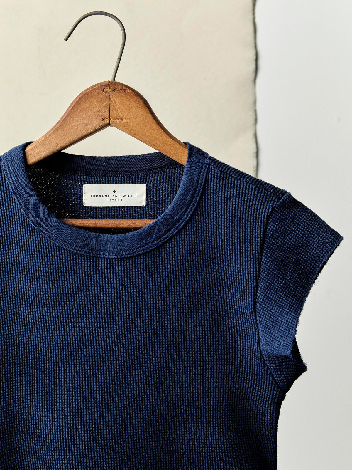 cut sleeve thermal in navy
