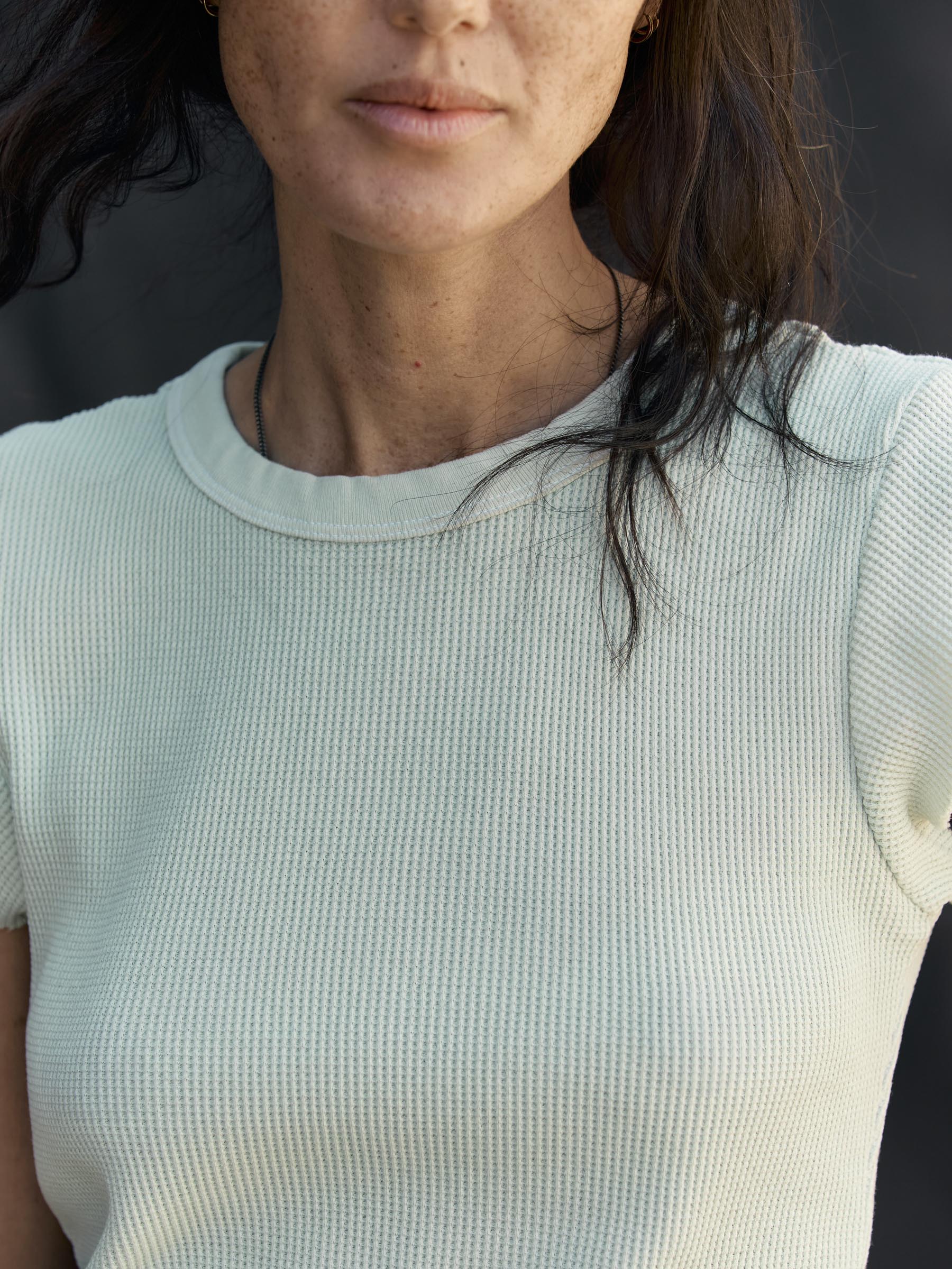 cut sleeve thermal in sky blue – imogene + willie