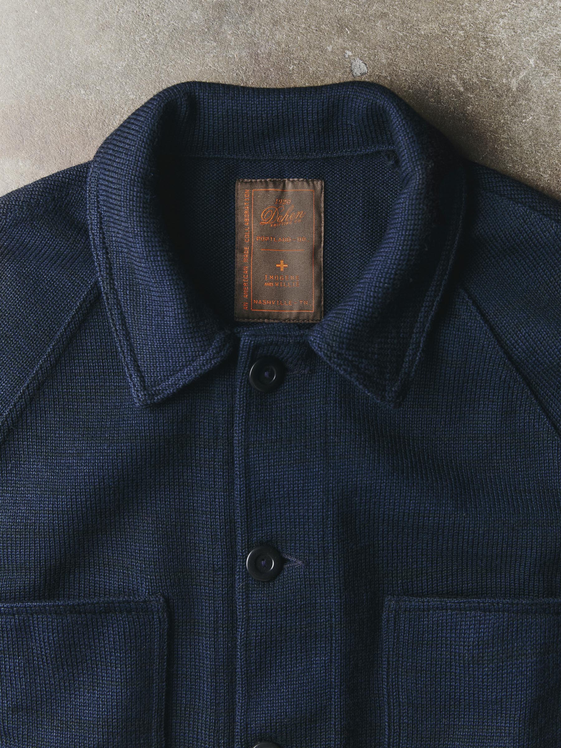 i+w x dehen knit work coat – imogene + willie