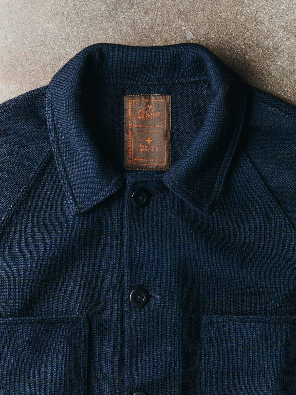 i+w x dehen knit work coat