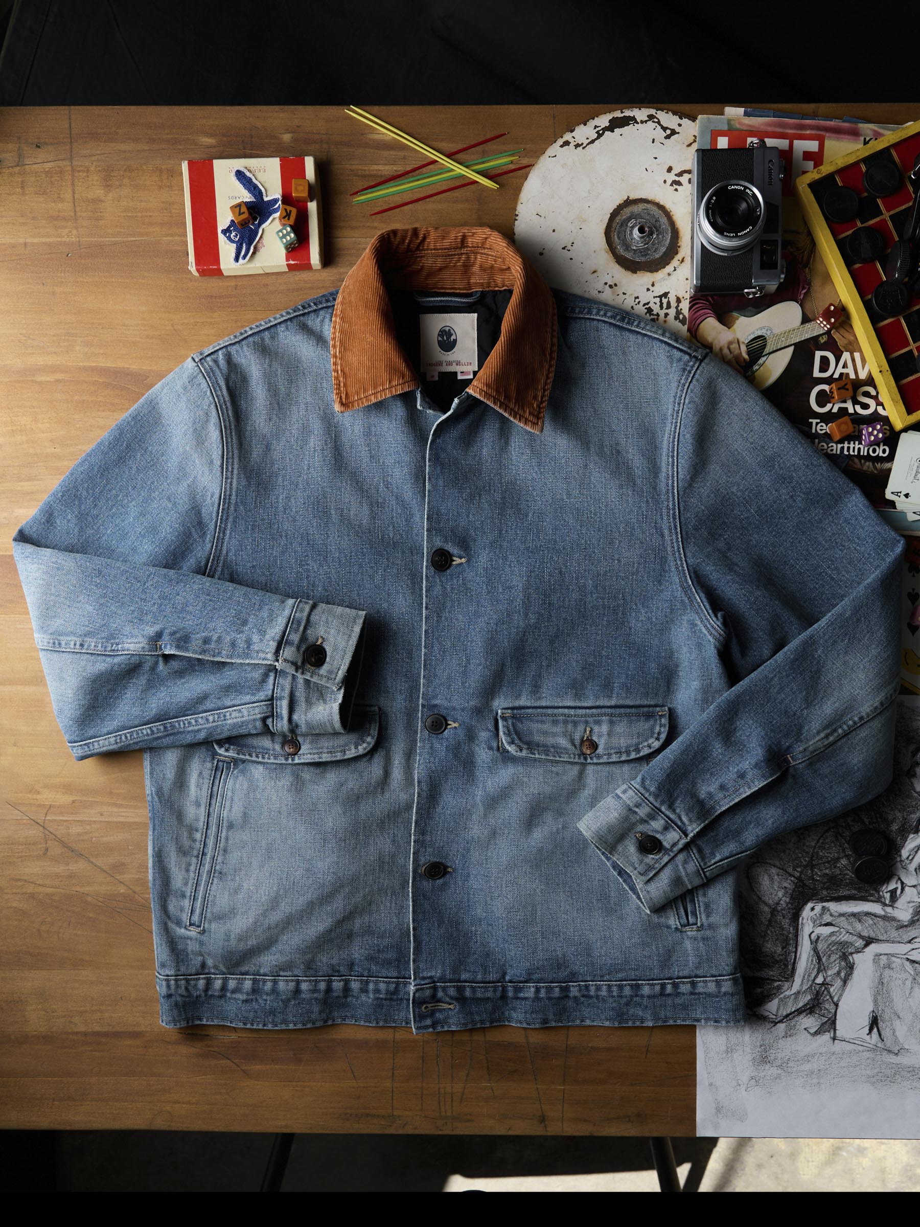 quilt lined washed denim chore coat – imogene + willie quilt lined washed denim chore coat – imogene + willie