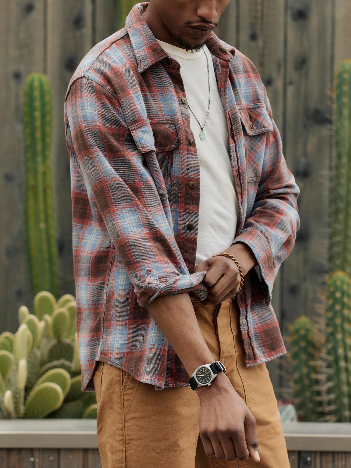 earl plaid in cedar