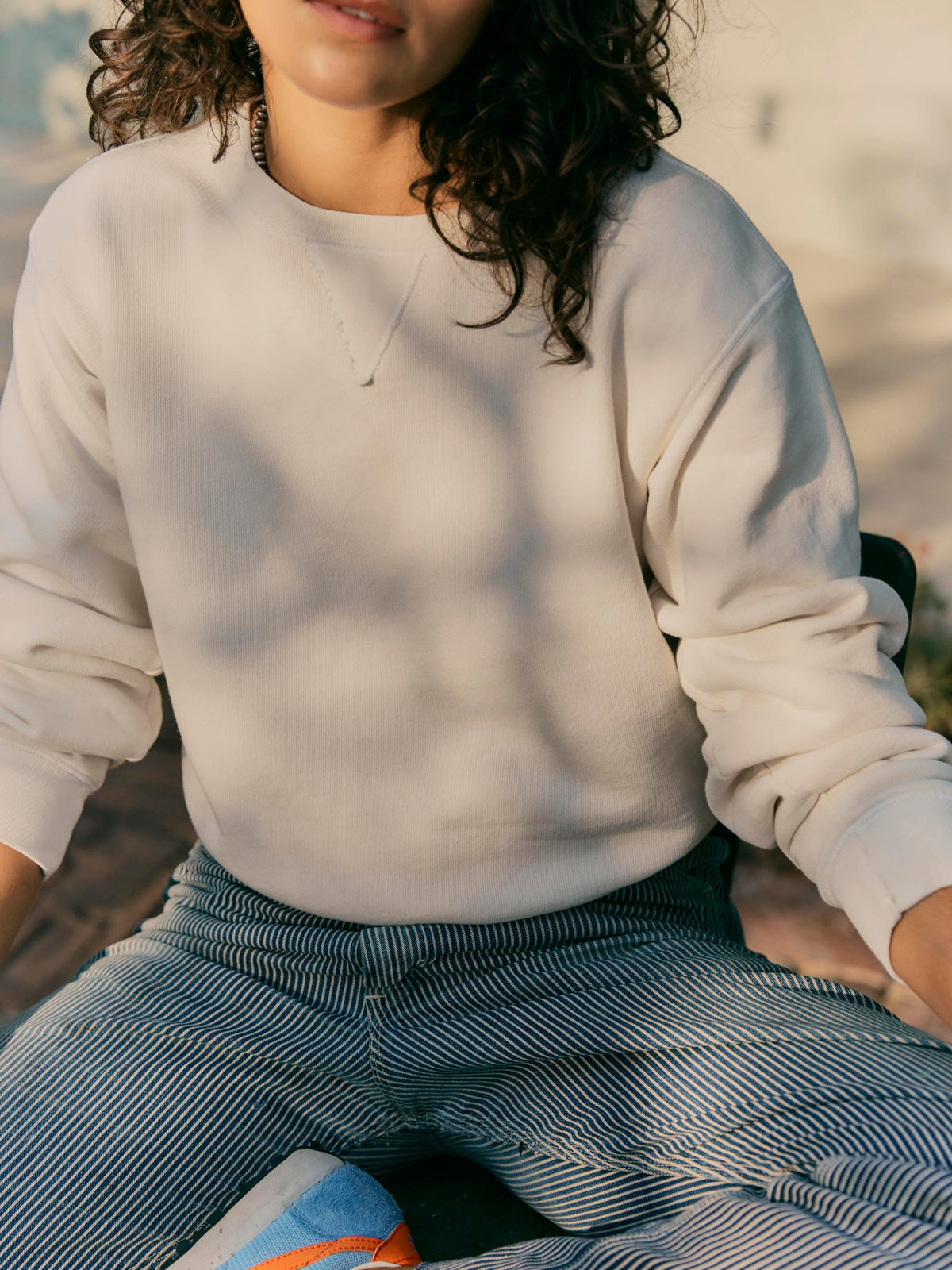 penny sweatshirt in vintage white