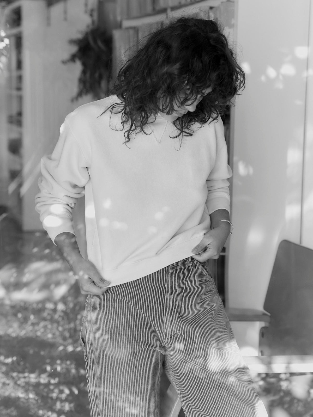 penny sweatshirt in vintage white