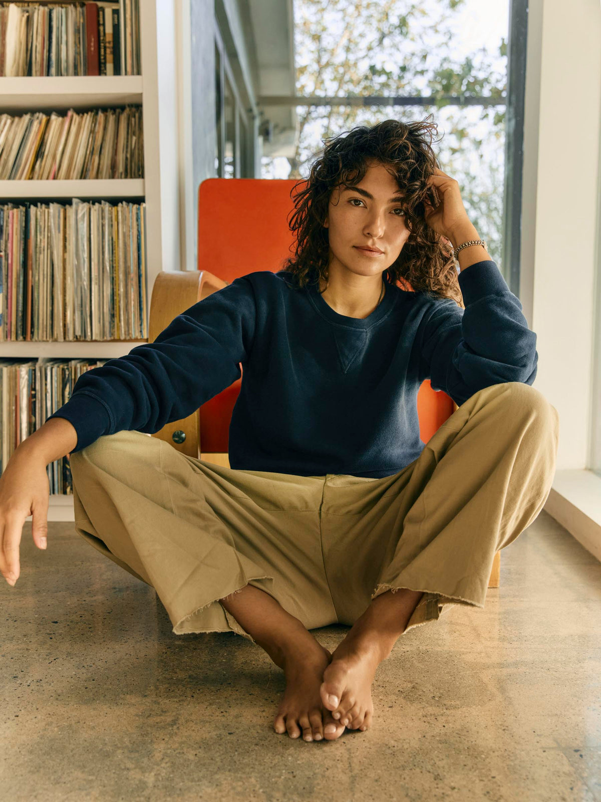 penny sweatshirt in navy