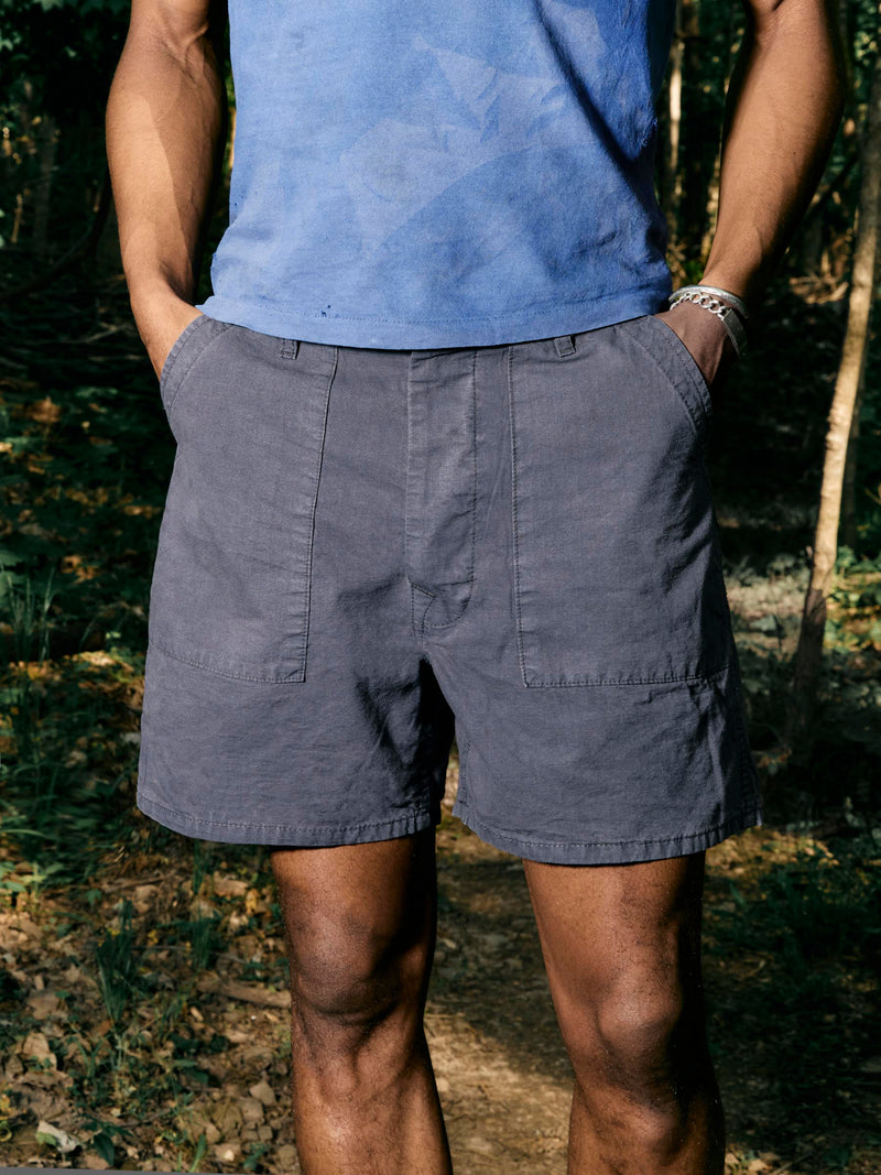 the ripstop fatigue short in sunfaded navy