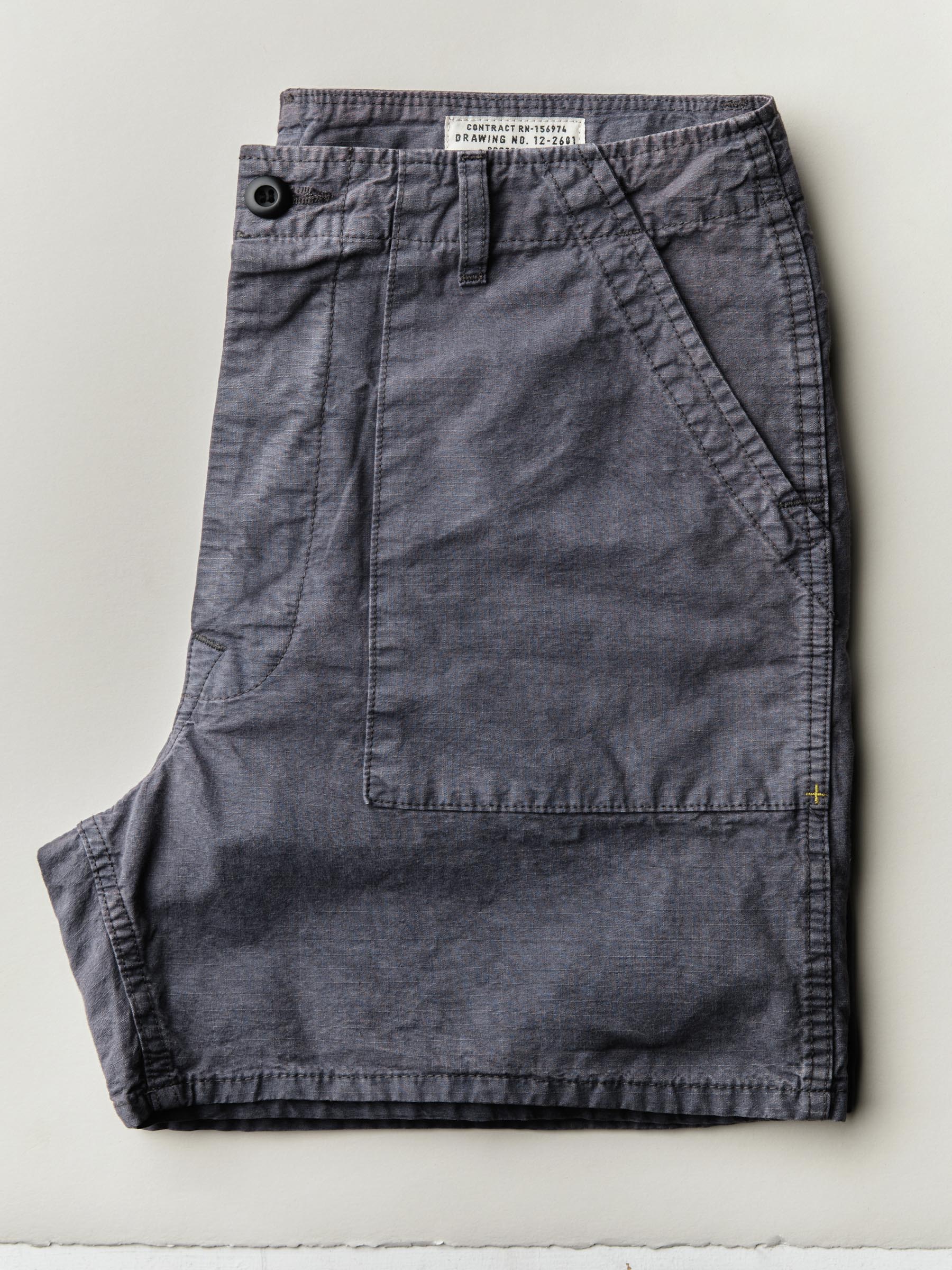 the ripstop fatigue short in sunfaded navy – imogene + willie