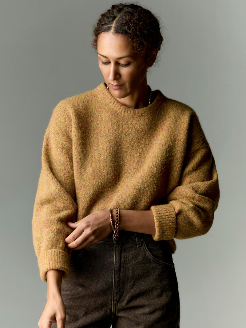 florence wool sweater in sunset melange