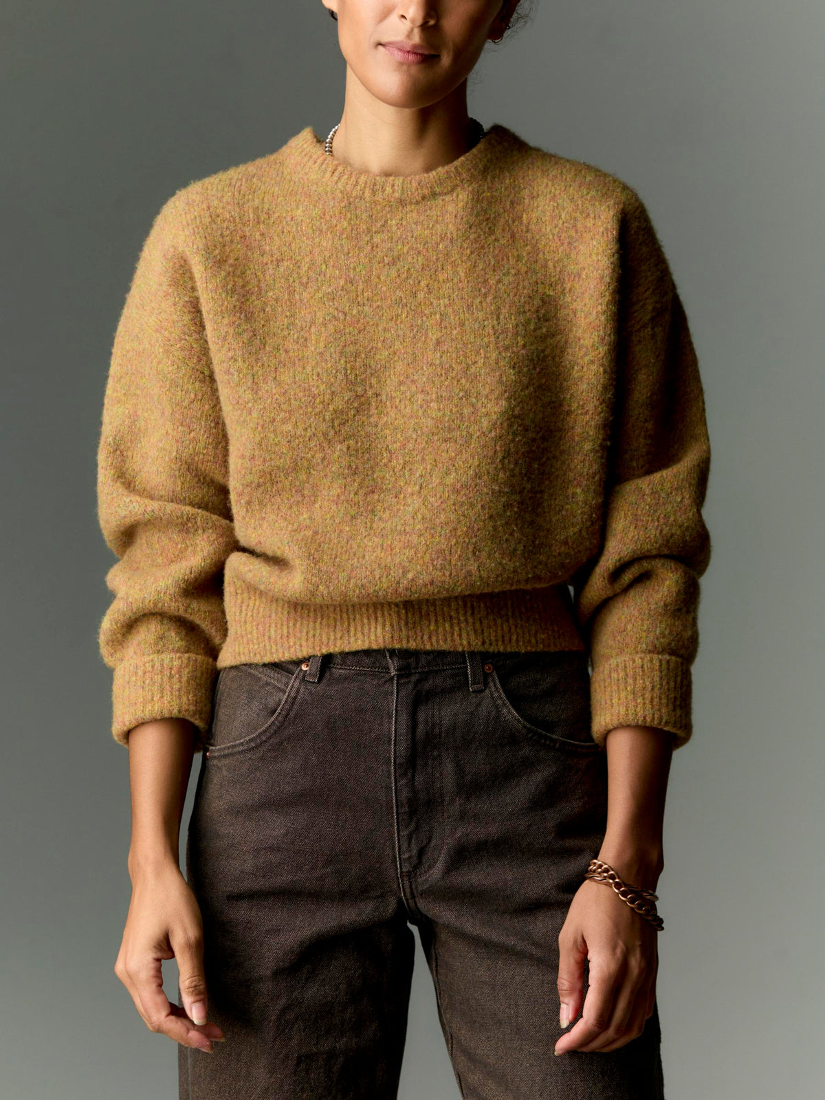 florence wool sweater in sunset melange
