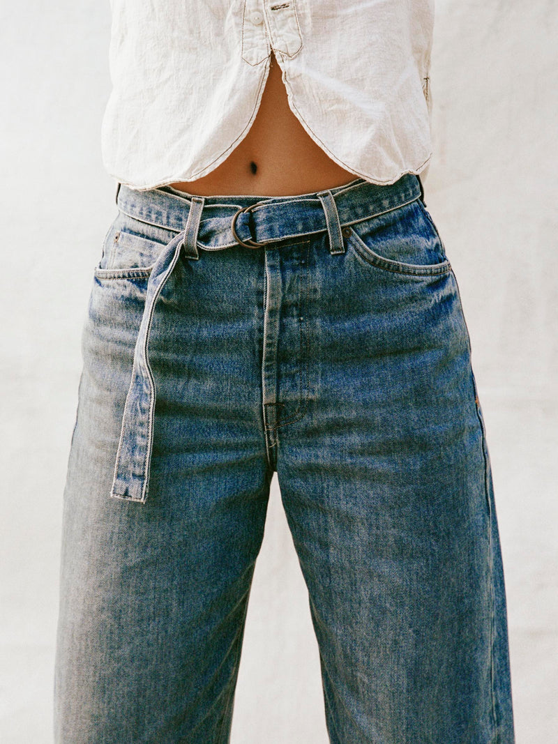 frankie belted jean - Model