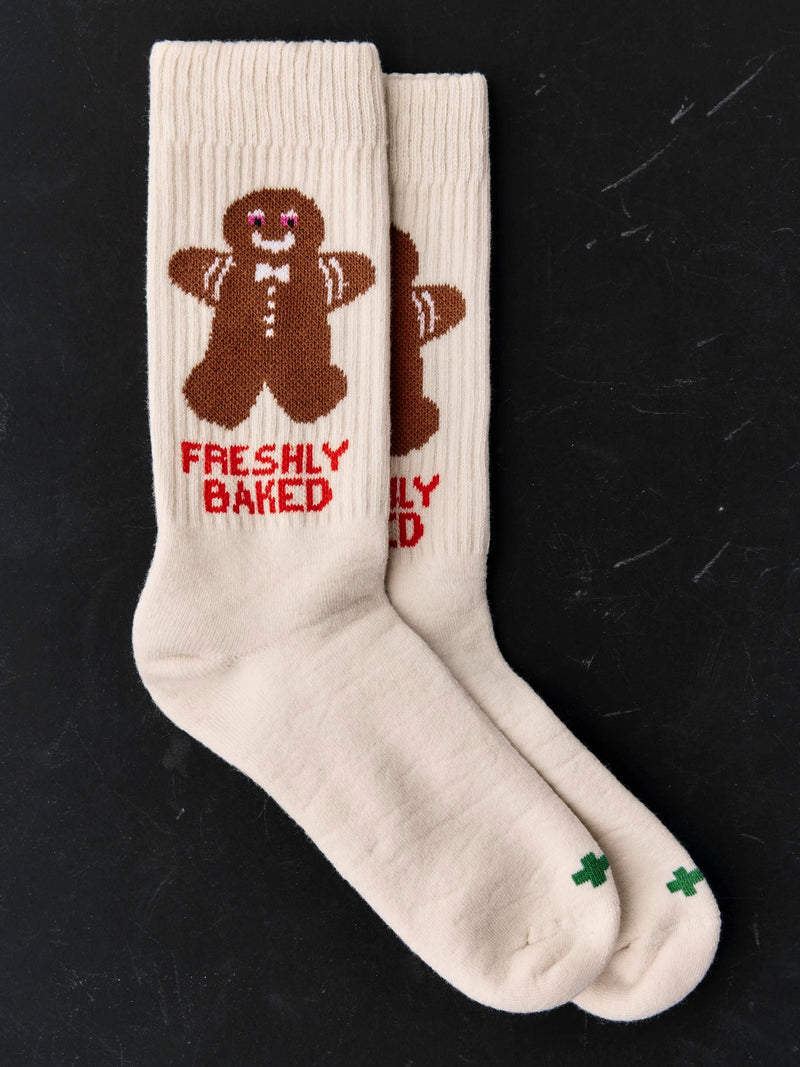 the "freshly baked" sock