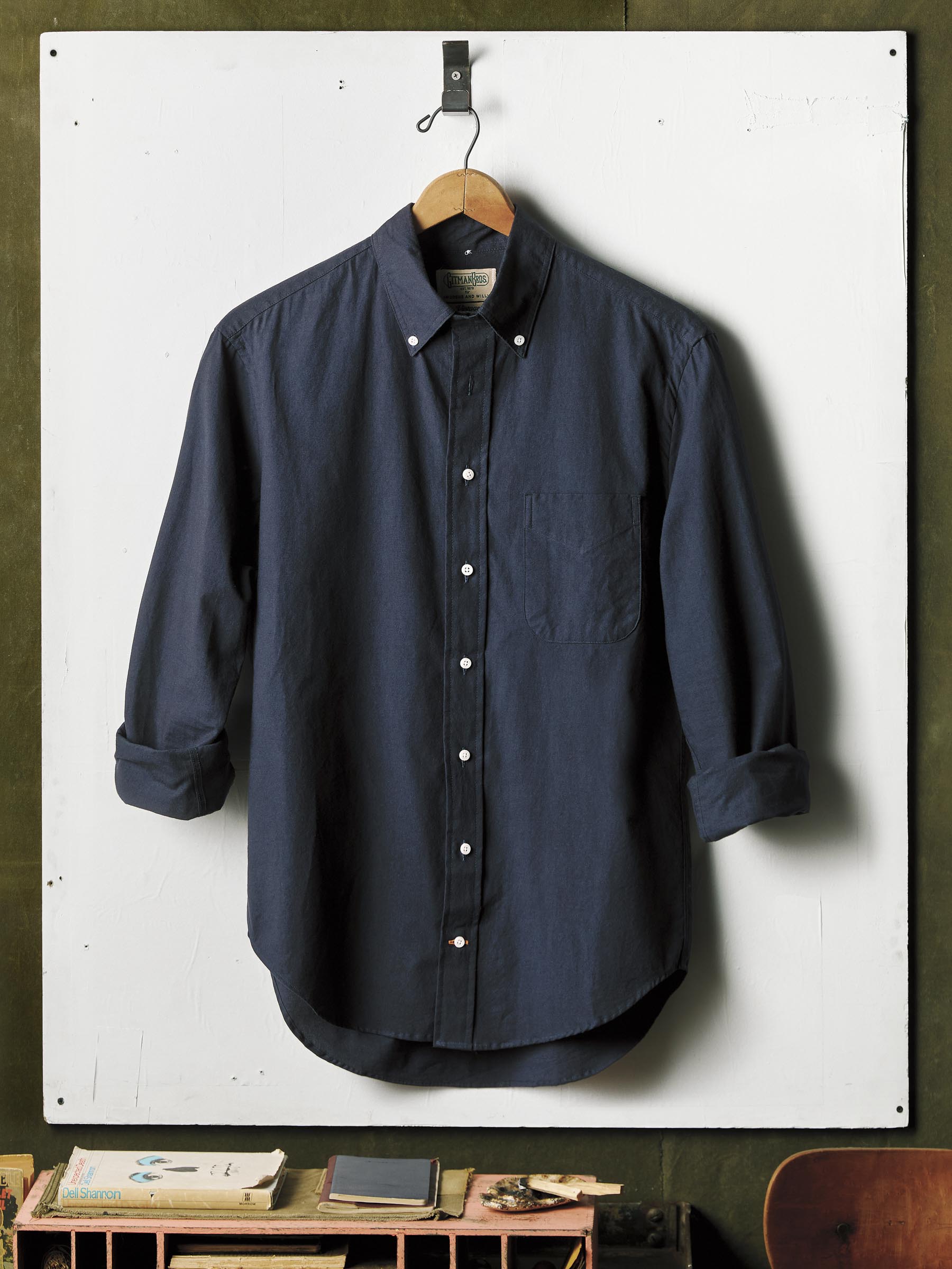 i+w x Gitman Vintage navy oxford – imogene + willie