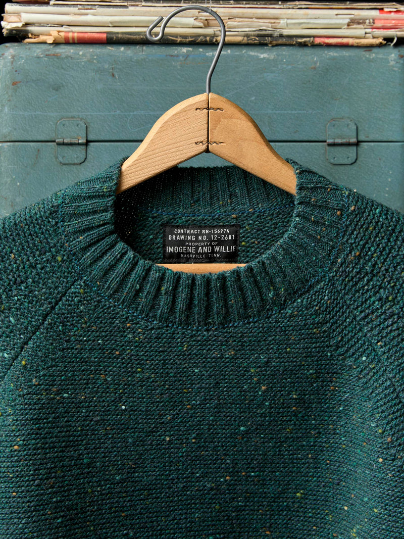 galway wool sweater in spruce nep - Model