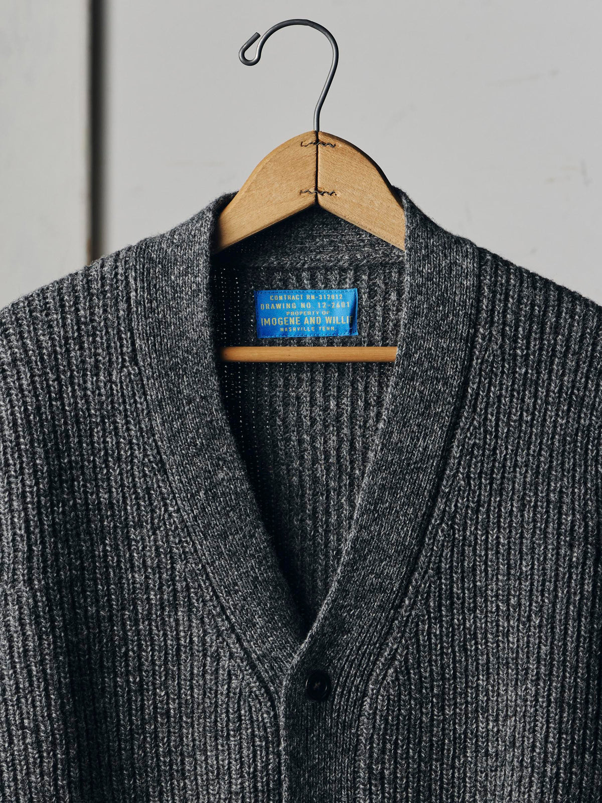 berkley cardigan marled grey