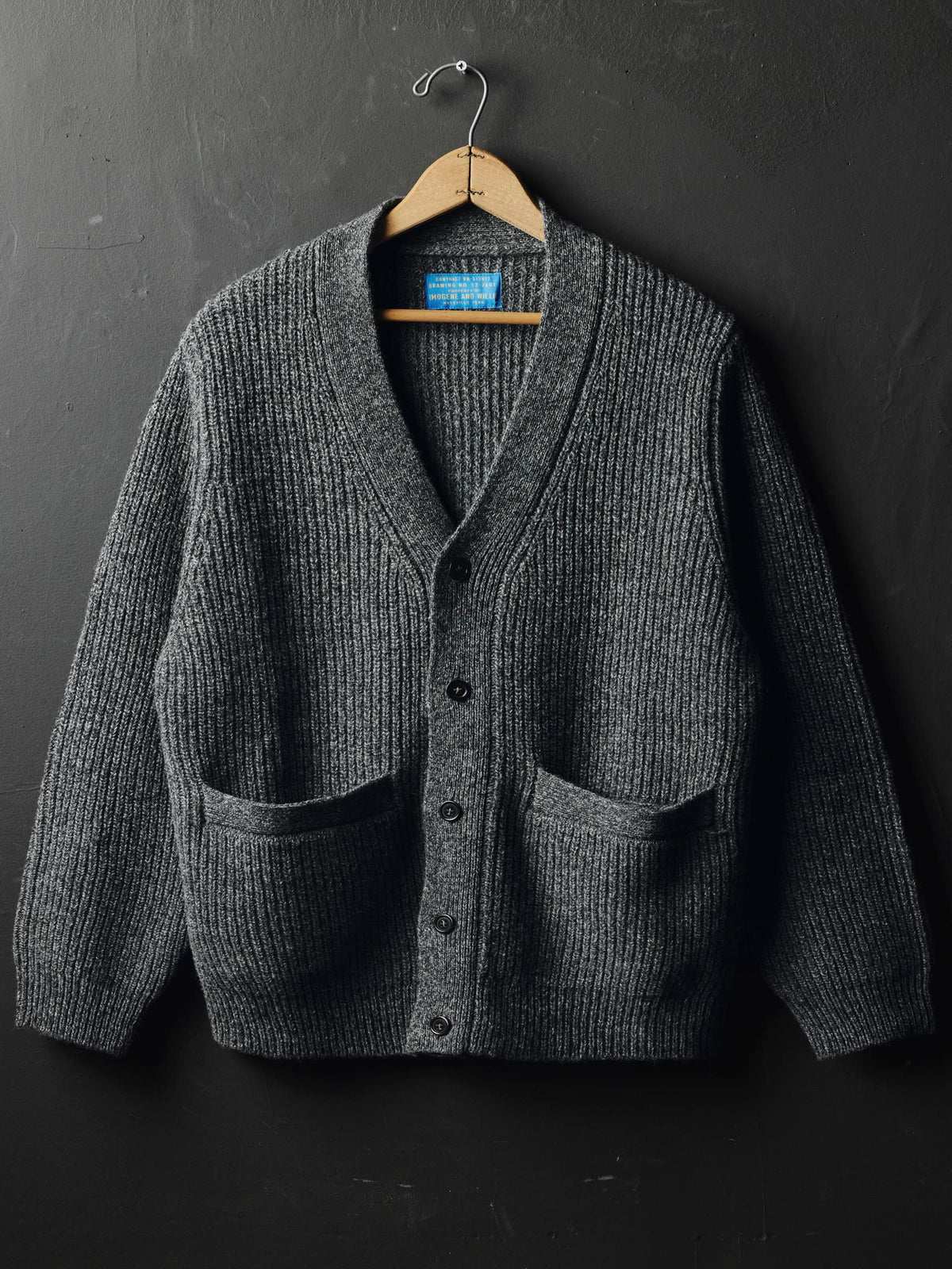 berkley cardigan marled grey