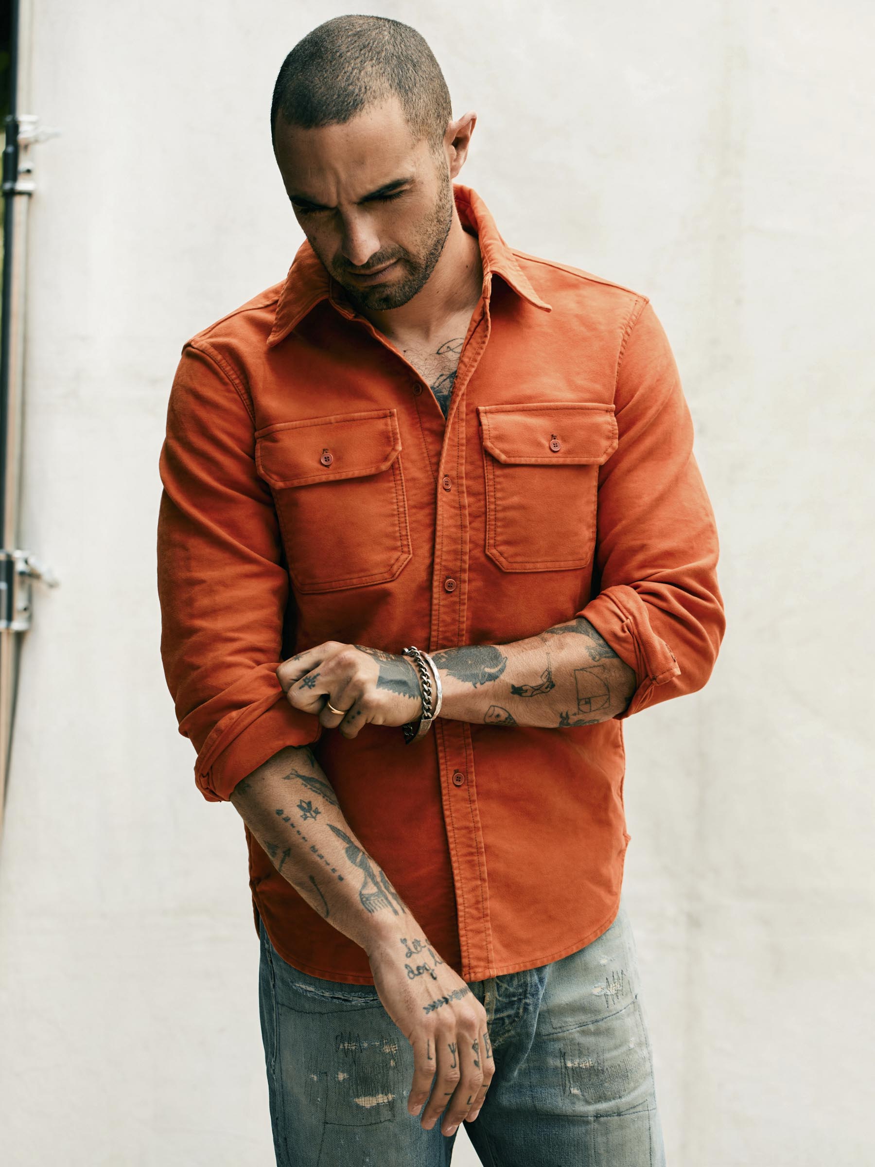 griffin italy製 orange line design pants griffin italy製 orange line design pants メンズ