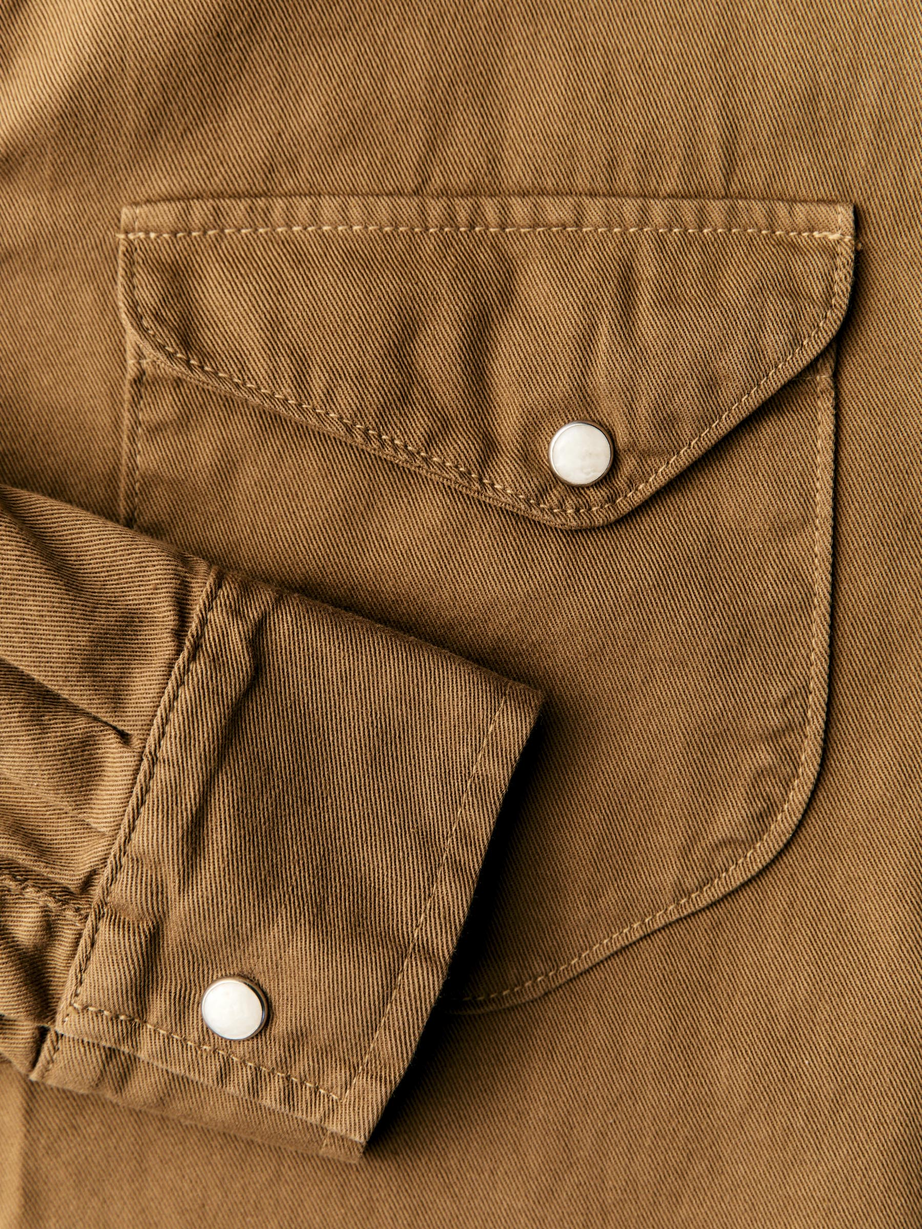 hayes pearl snap in whisper twill – imogene + willie