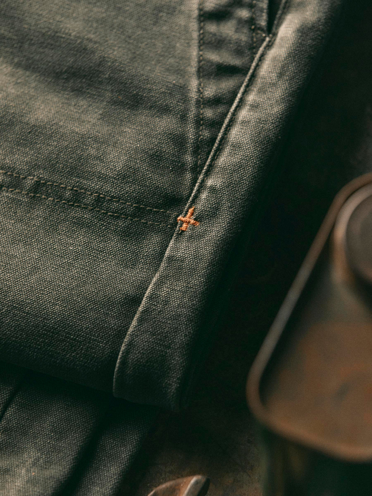 hencye canvas workpant in washed slate