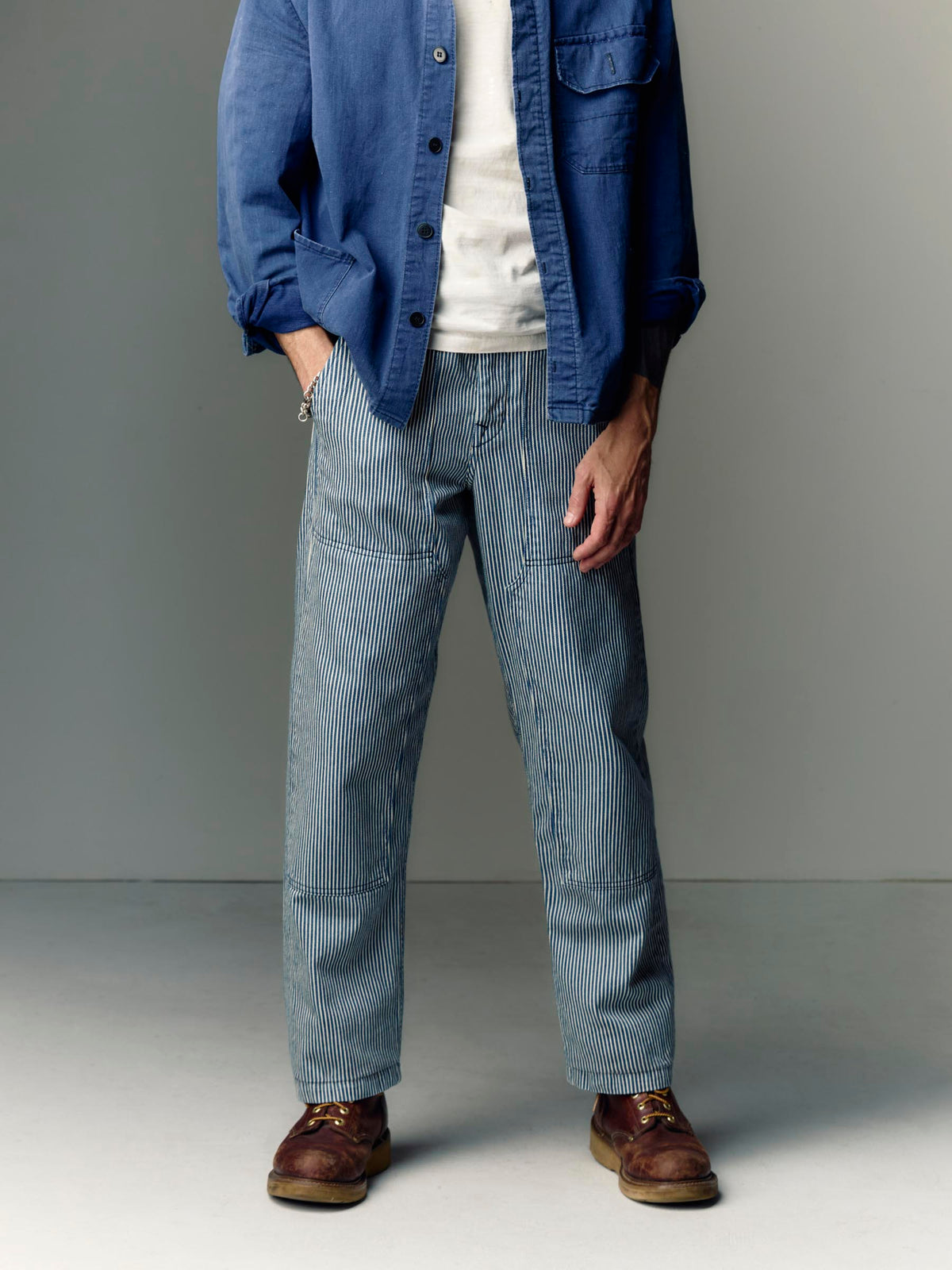 1930S BIG SMITH HICKORY STRIPE DENIM OVERALLS BIBS PATENT# APRON AS-IS MEND P10 1930S BIG SMITH HICKORY STRIPE DENIM OVERALLS BIBS PATENT# APRON AS-IS MEND P10