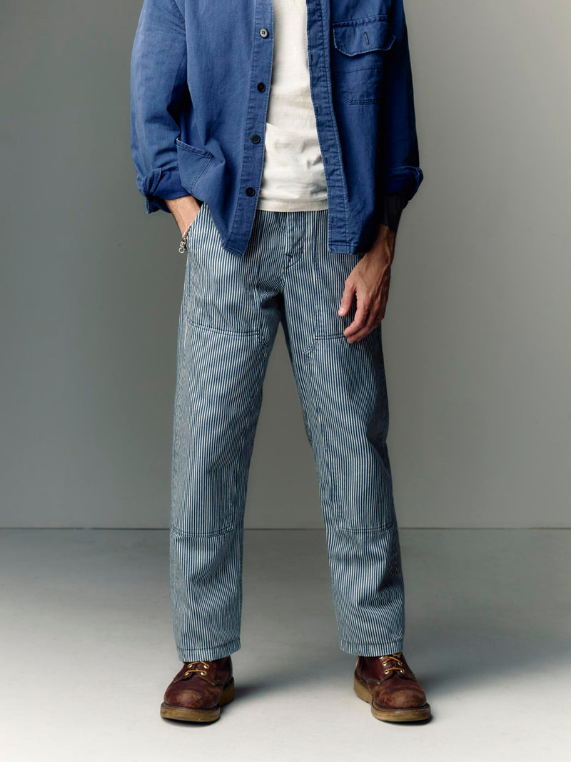 hencye workpant in hickory stripe