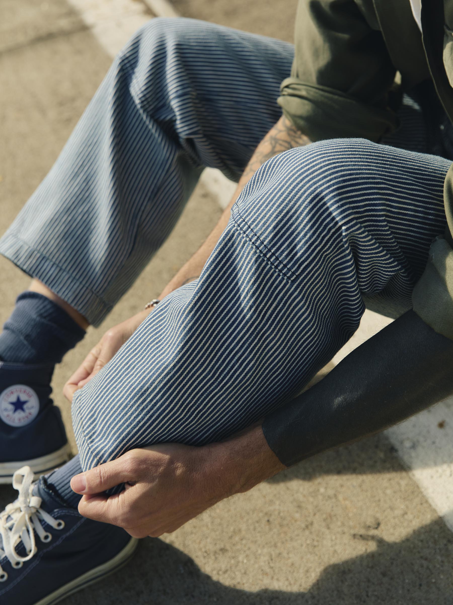 hencye workpant in hickory stripe – imogene + willie