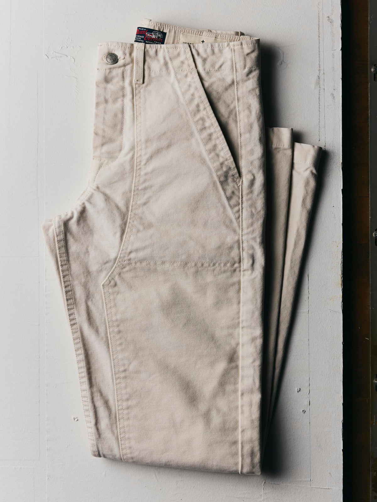 hencye canvas workpant in natural