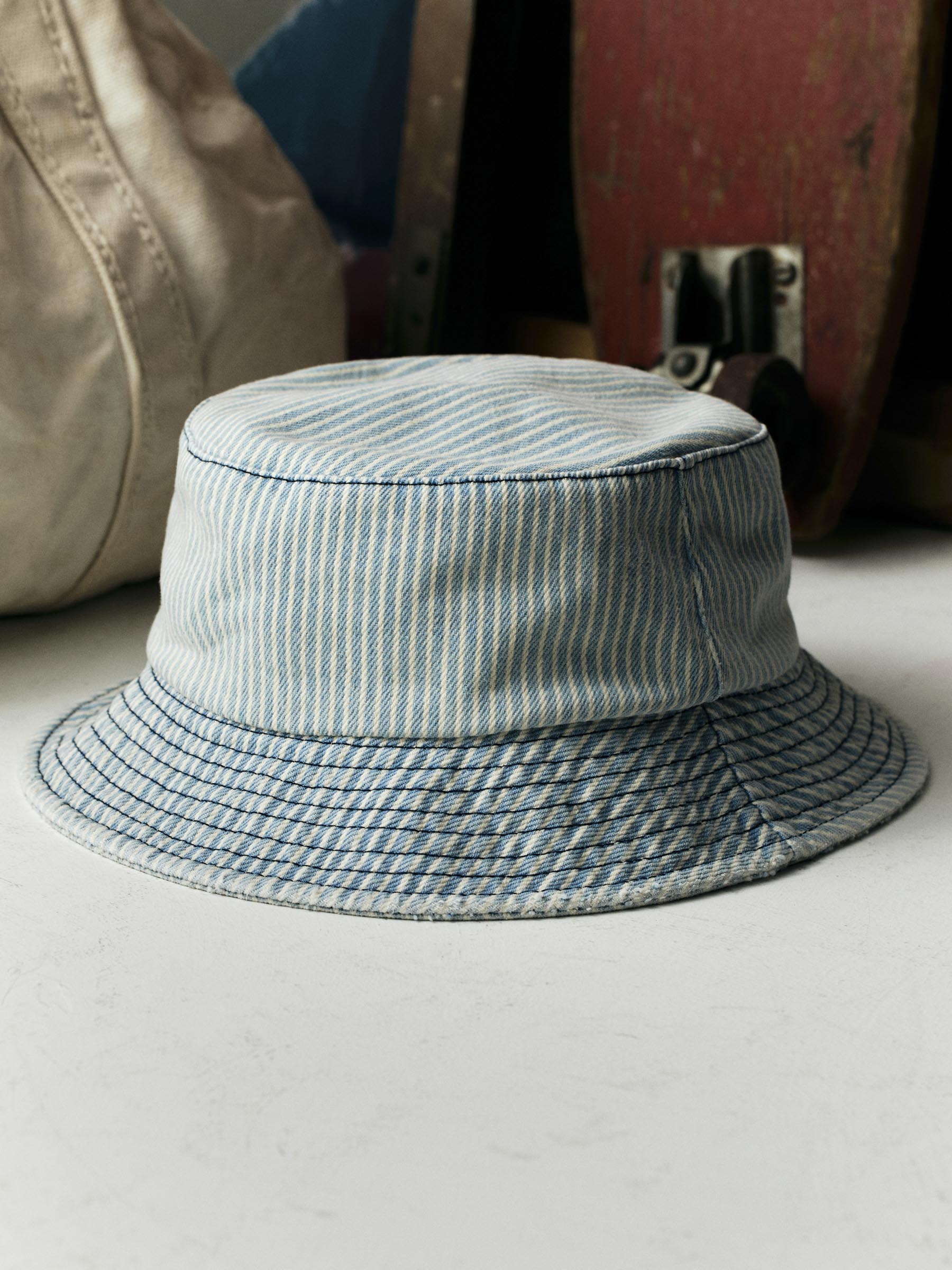 hickory stripe bucket hat – imogene + willie