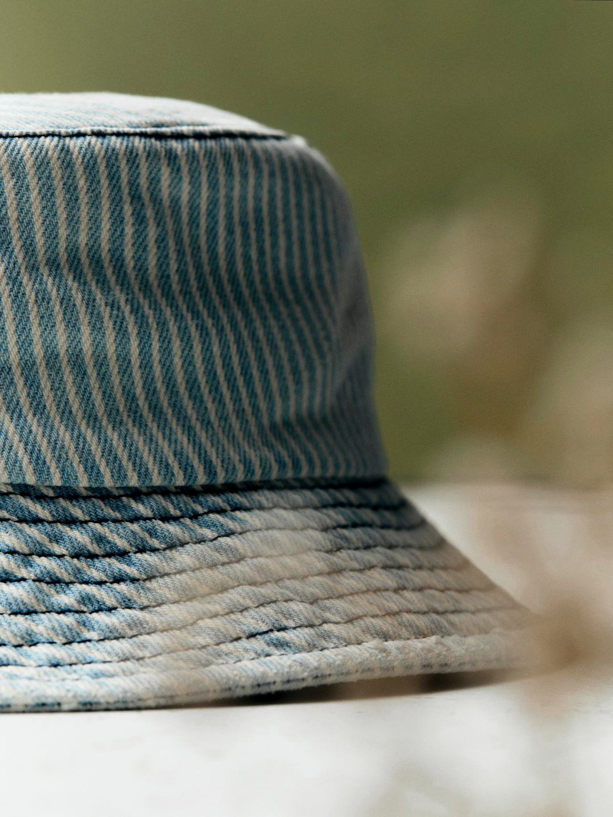 hickory stripe bucket hat