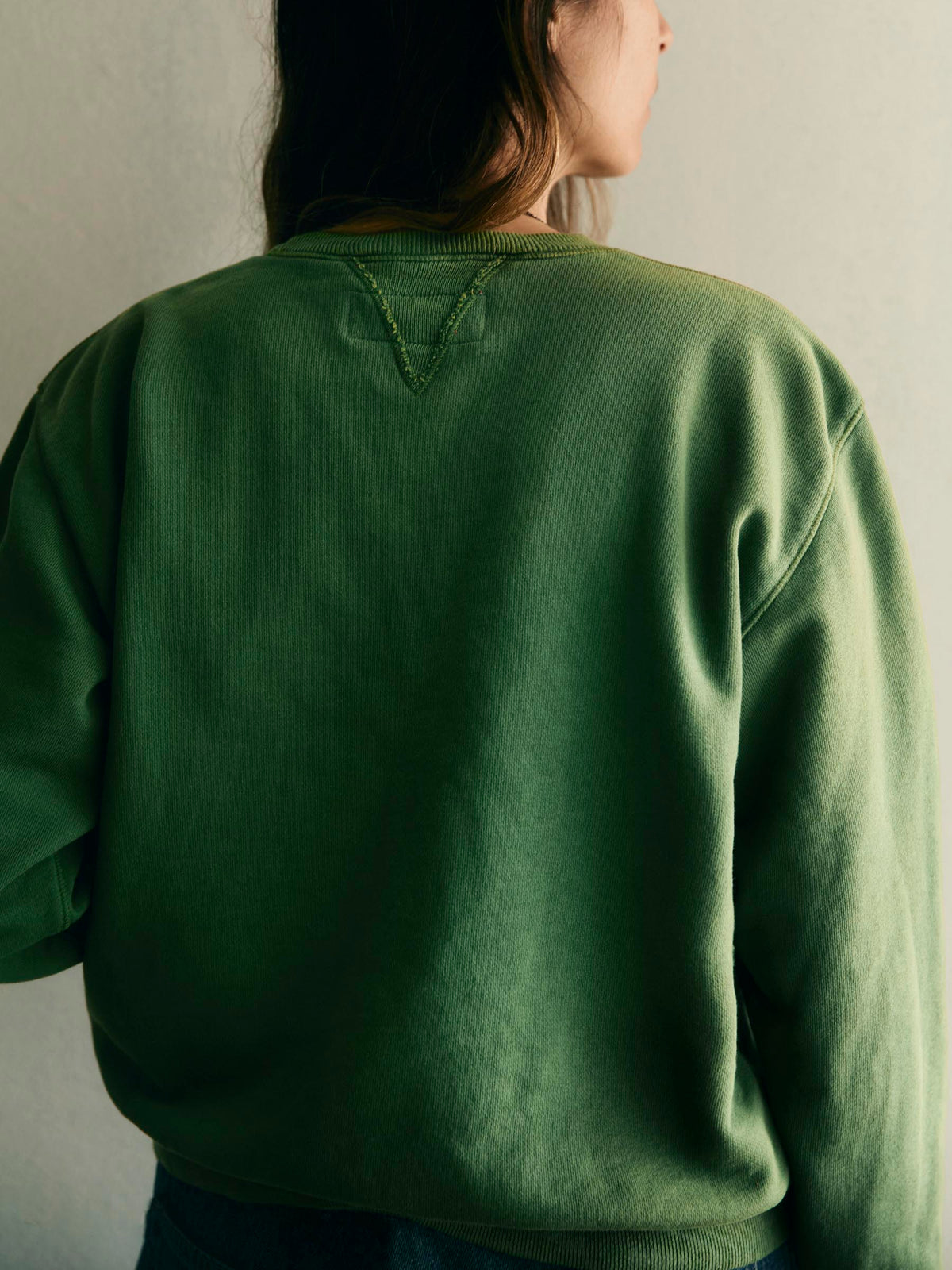 hilts sweatshirt sunfaded green