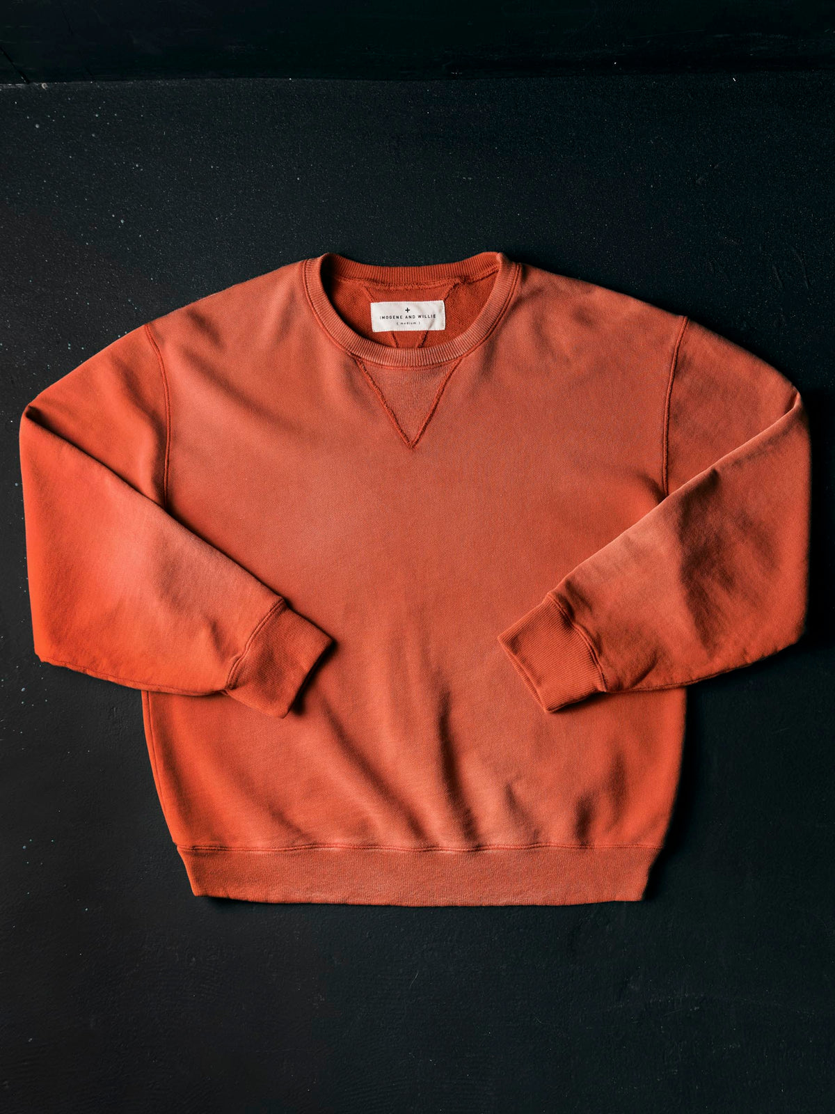 hilts sweatshirt sunfaded red