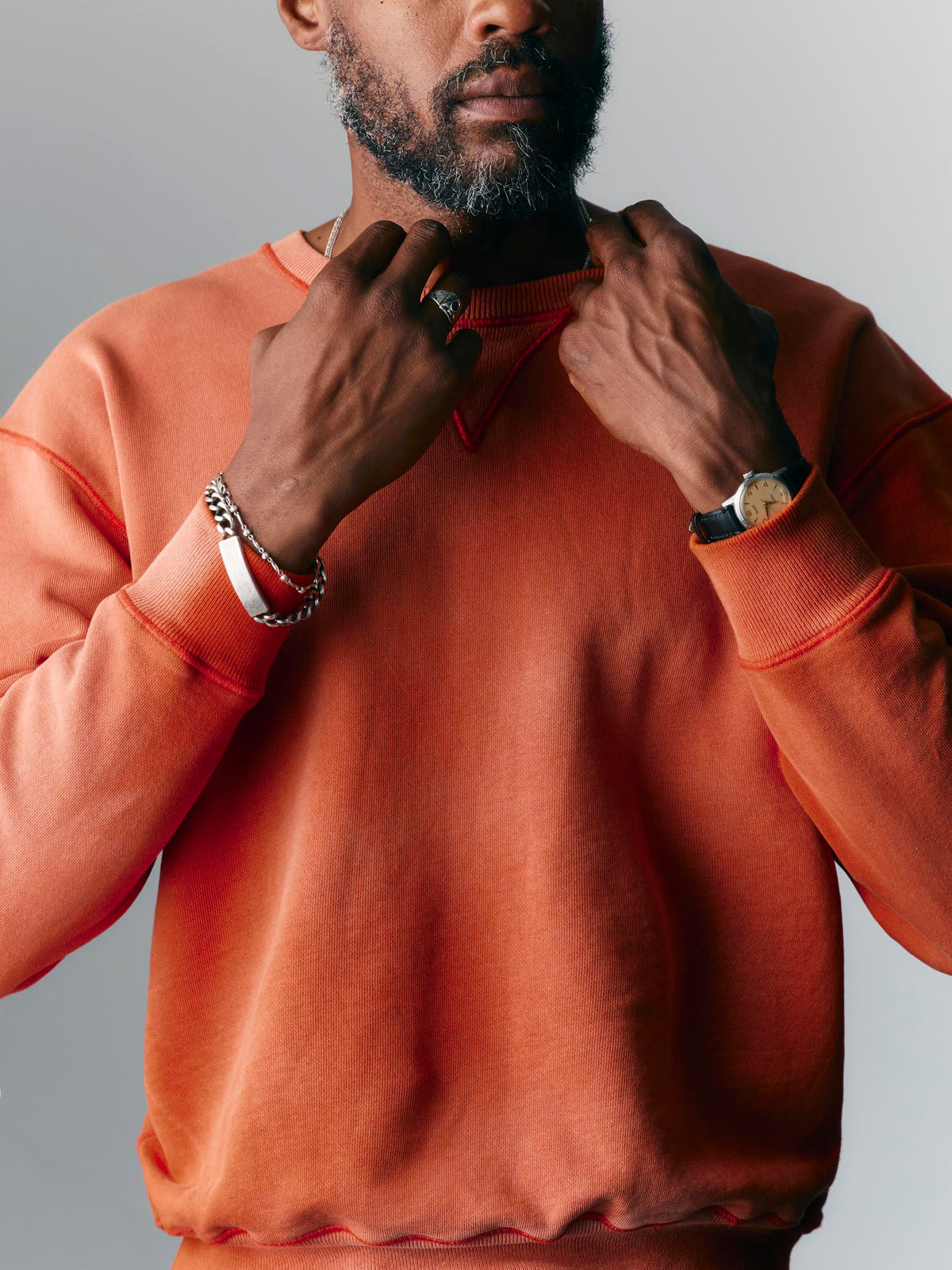 hilts sweatshirt sunfaded red