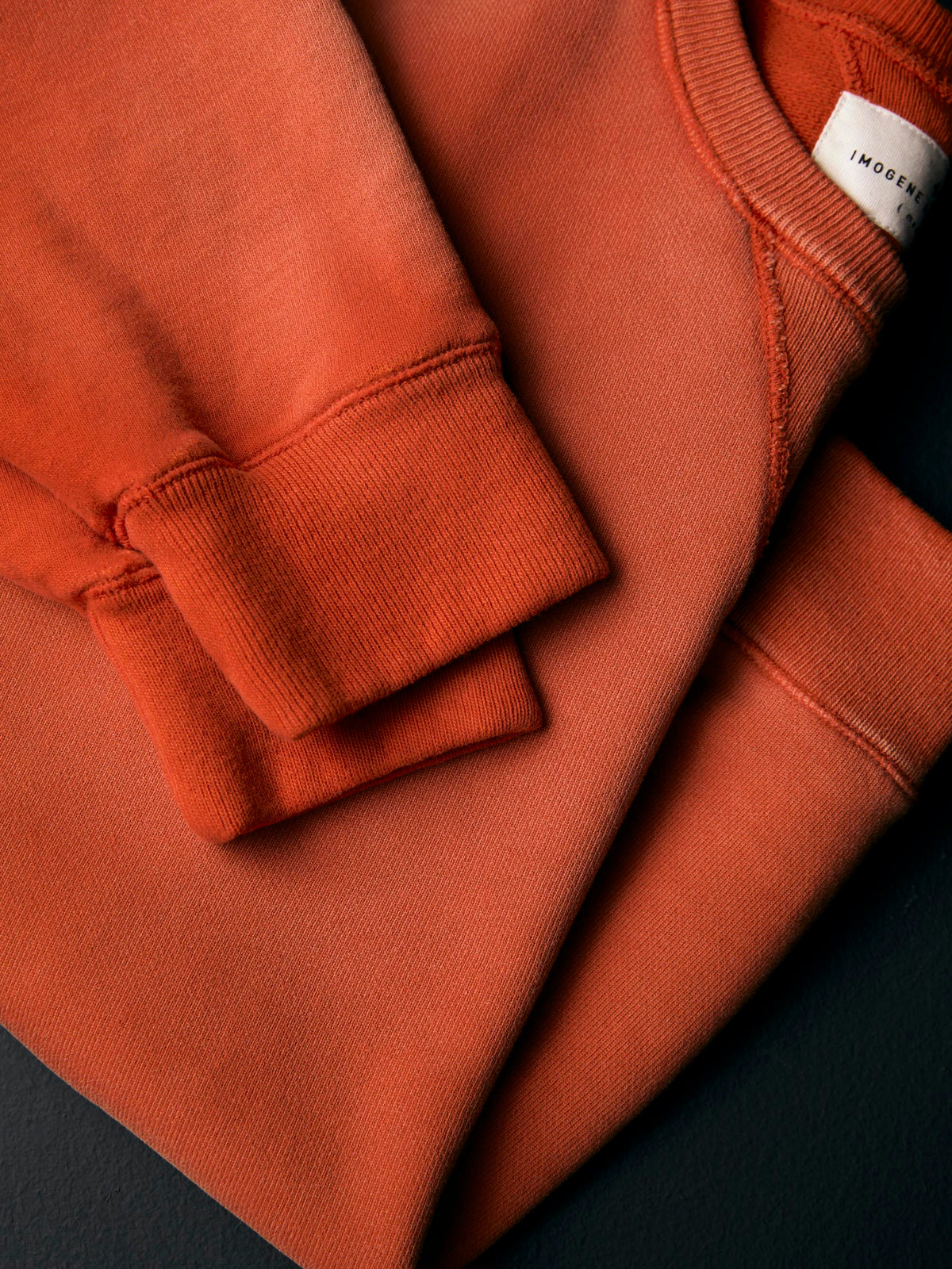 hilts sweatshirt sunfaded red