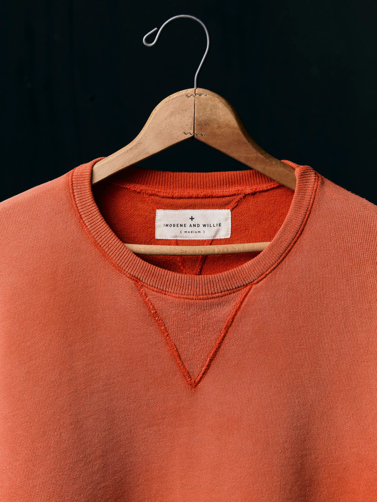 hilts sweatshirt sunfaded red