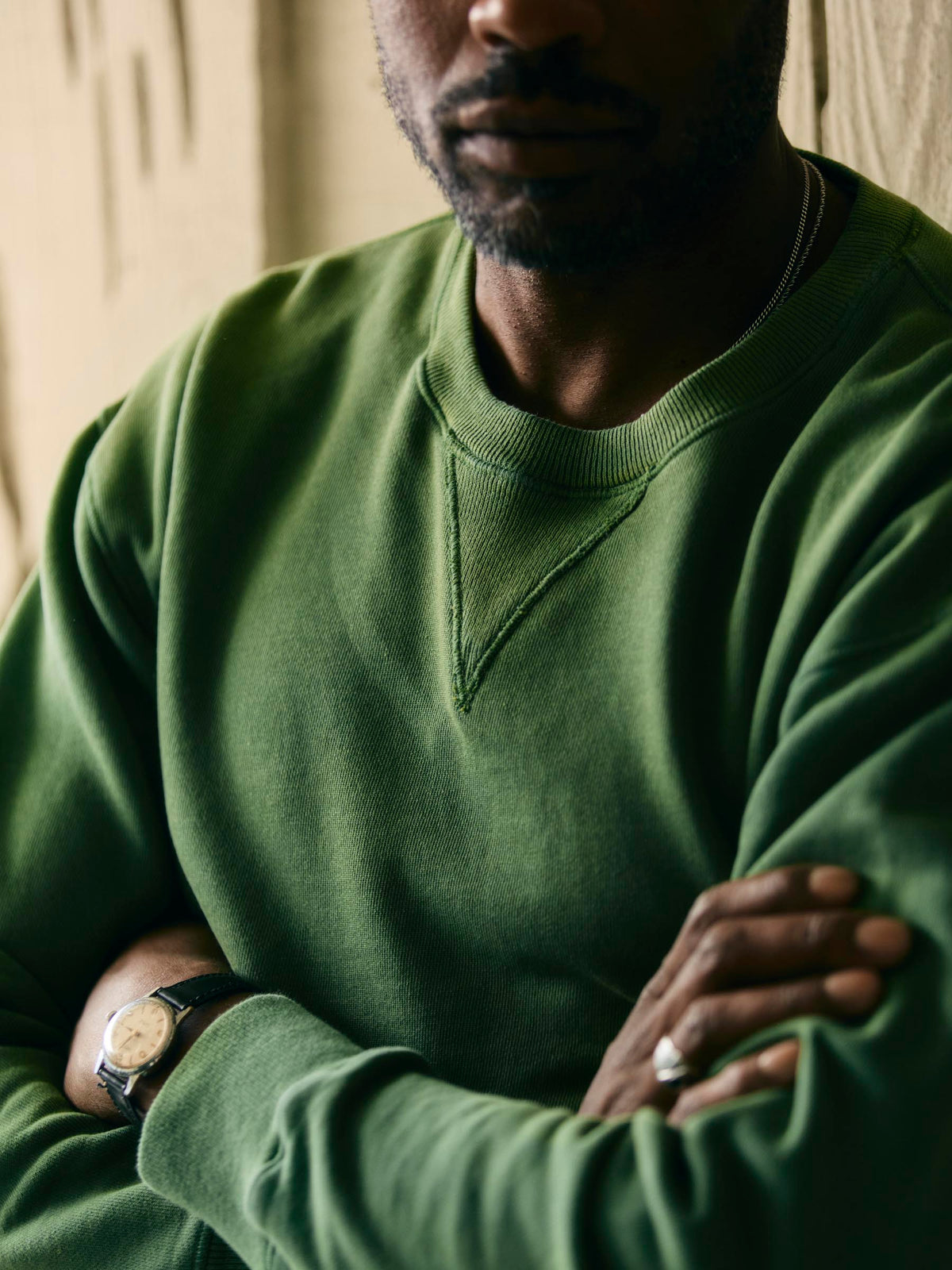 hilts sweatshirt sunfaded  green