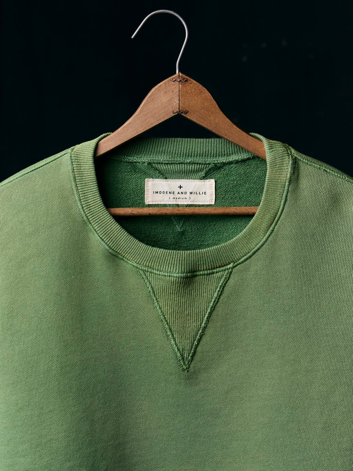 hilts sweatshirt sunfaded  green