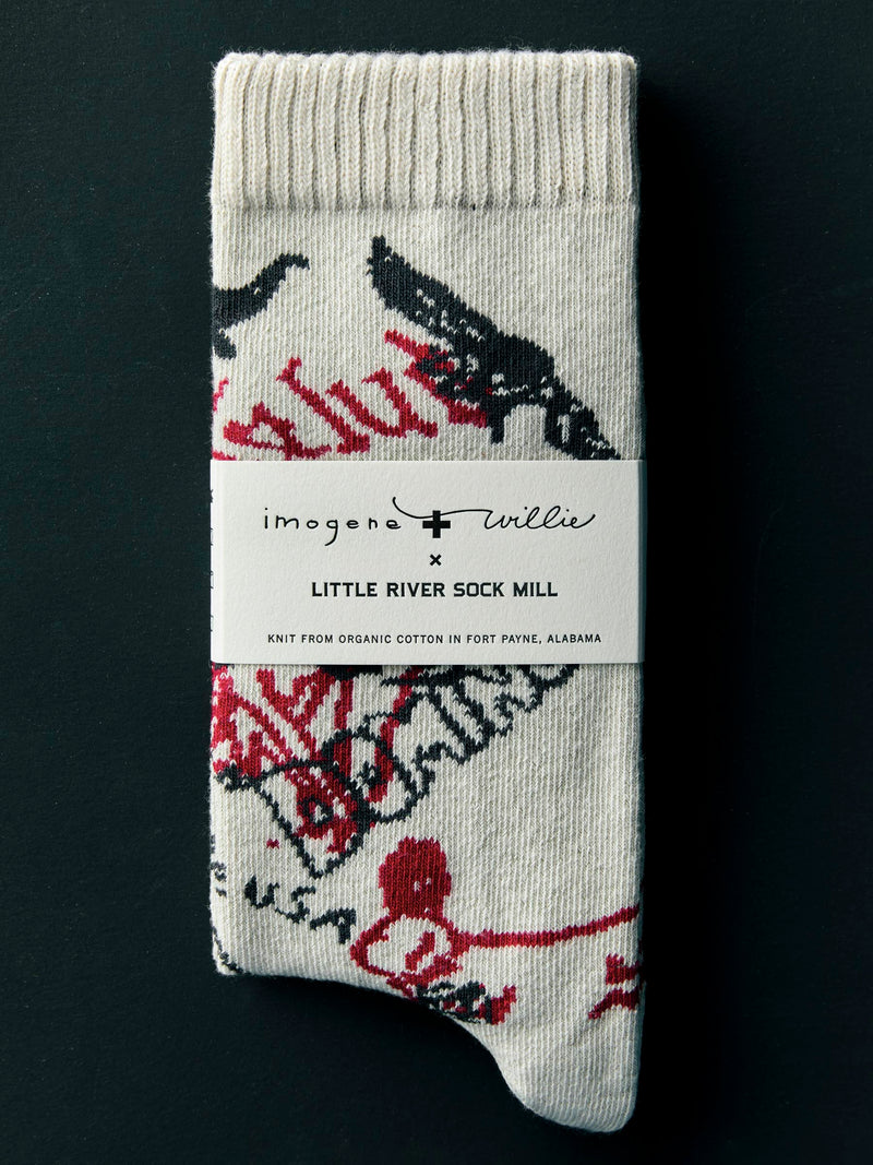 the "hot spot" sock - Model